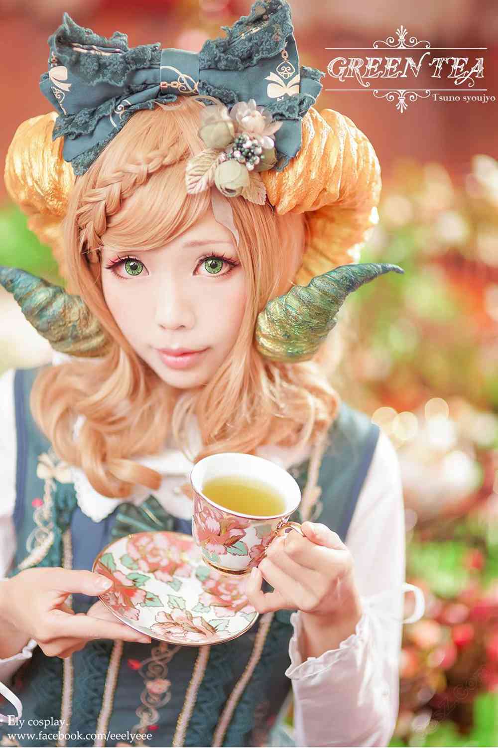 《C站·lolita·第1238期》喝午茶的少女（绿）