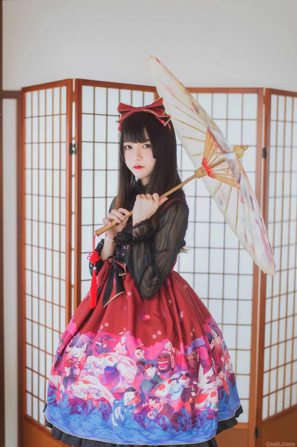 《C站·lolita·第1269期》樱花和风洛丽塔