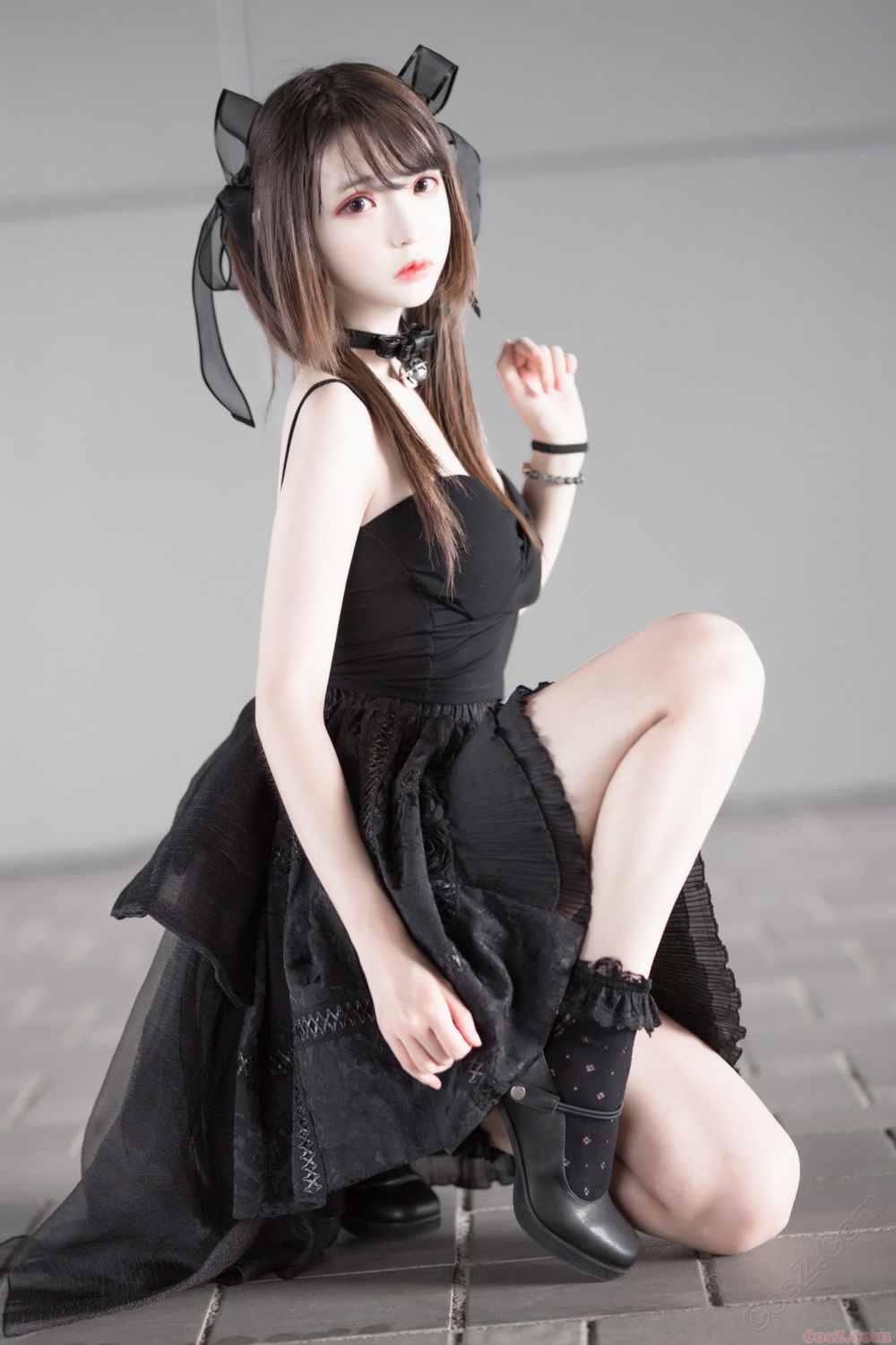 《C站·lolita·第1265期》小黑猫漫展黑裙