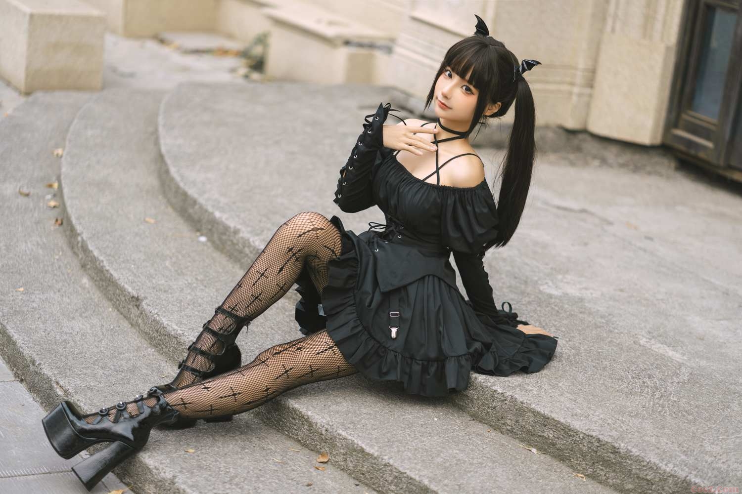 《C站·lolita·第1258期》双马尾小恶魔