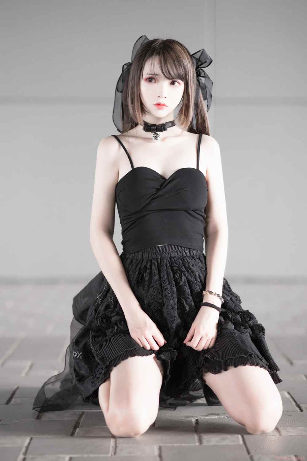《C站·lolita·第1265期》小黑猫漫展黑裙