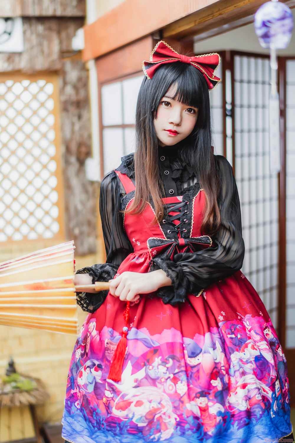 《C站·lolita·第1269期》樱花和风洛丽塔