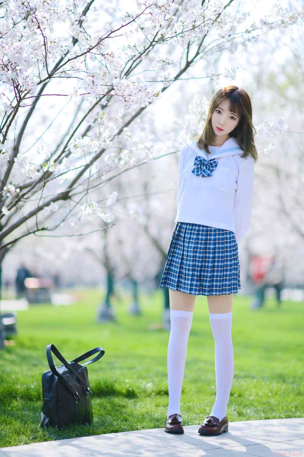 《C站·JK·第438期》JK少女之樱花树下