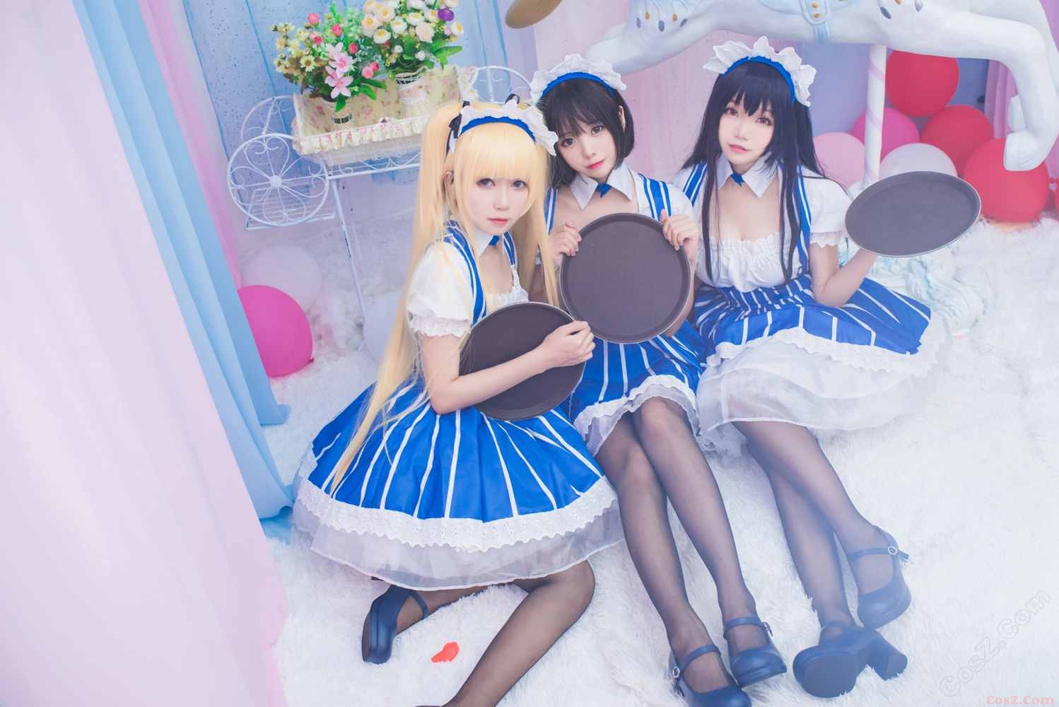 《C站·lolita·第1274期》三个女仆