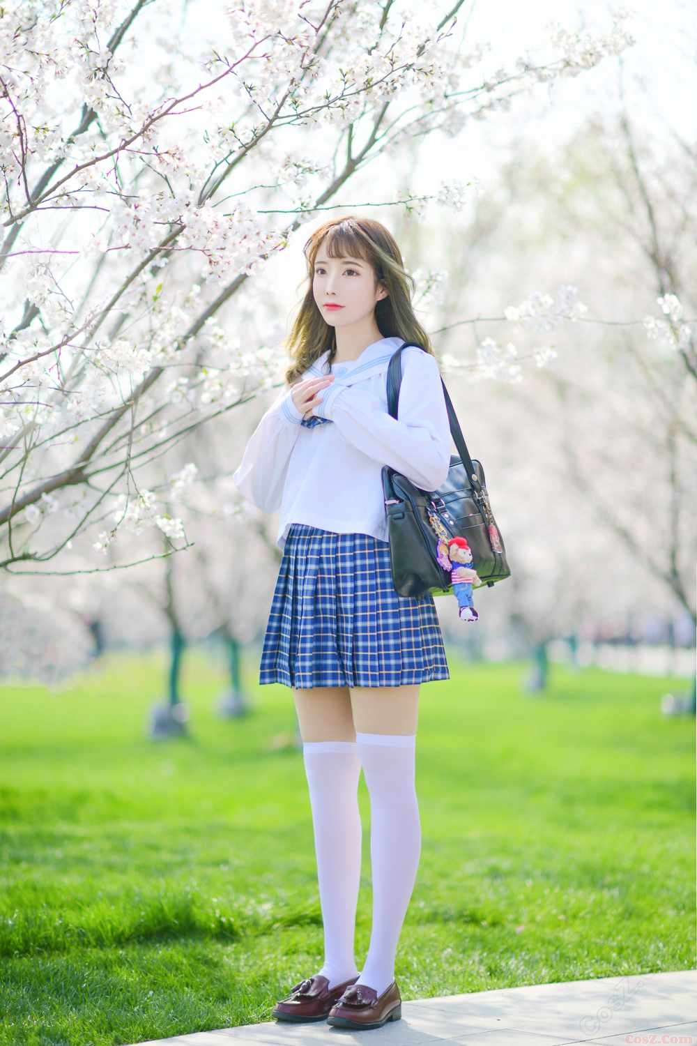 《C站·JK·第438期》JK少女之樱花树下