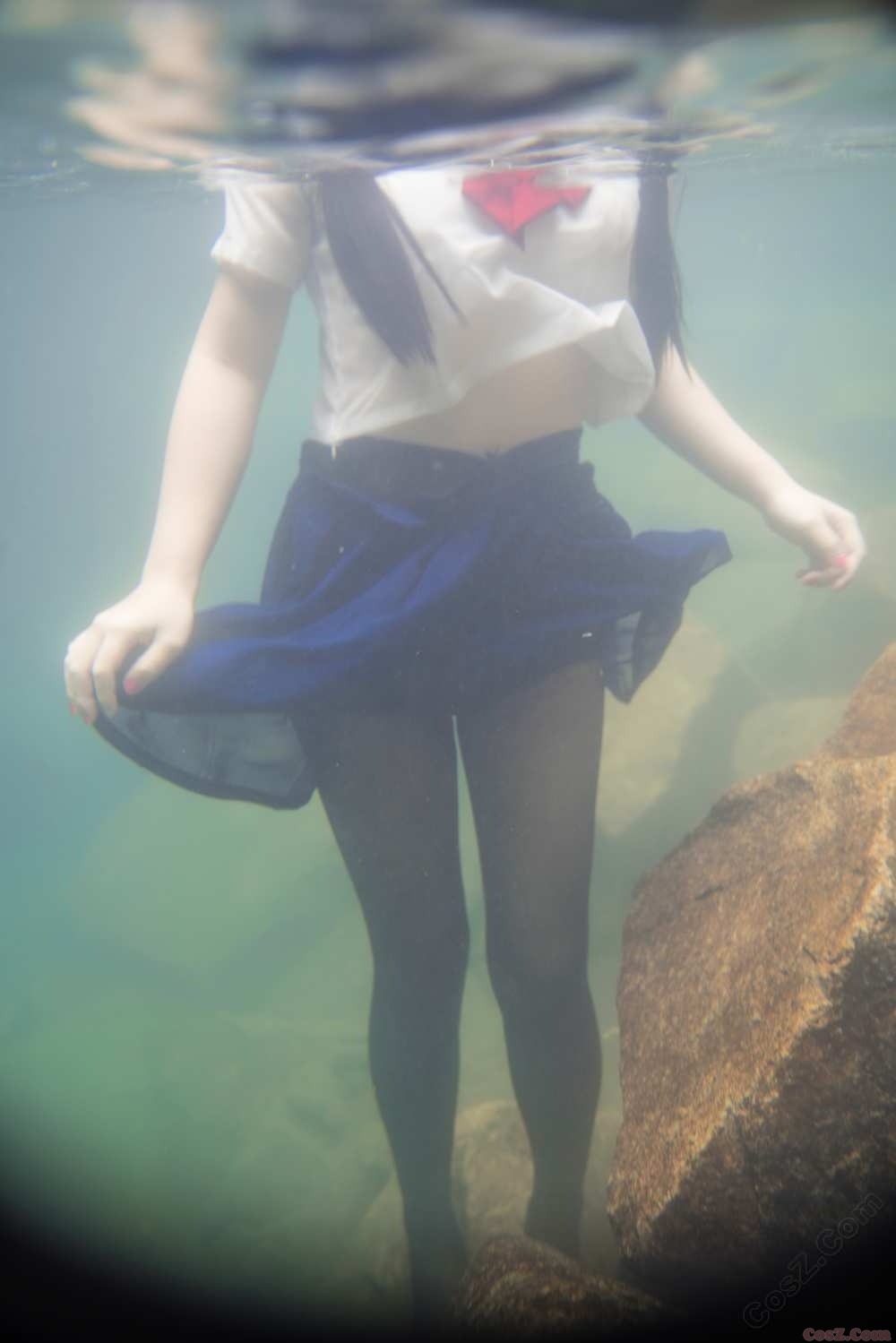 《C站·JK·第432期》水下的JK学姐