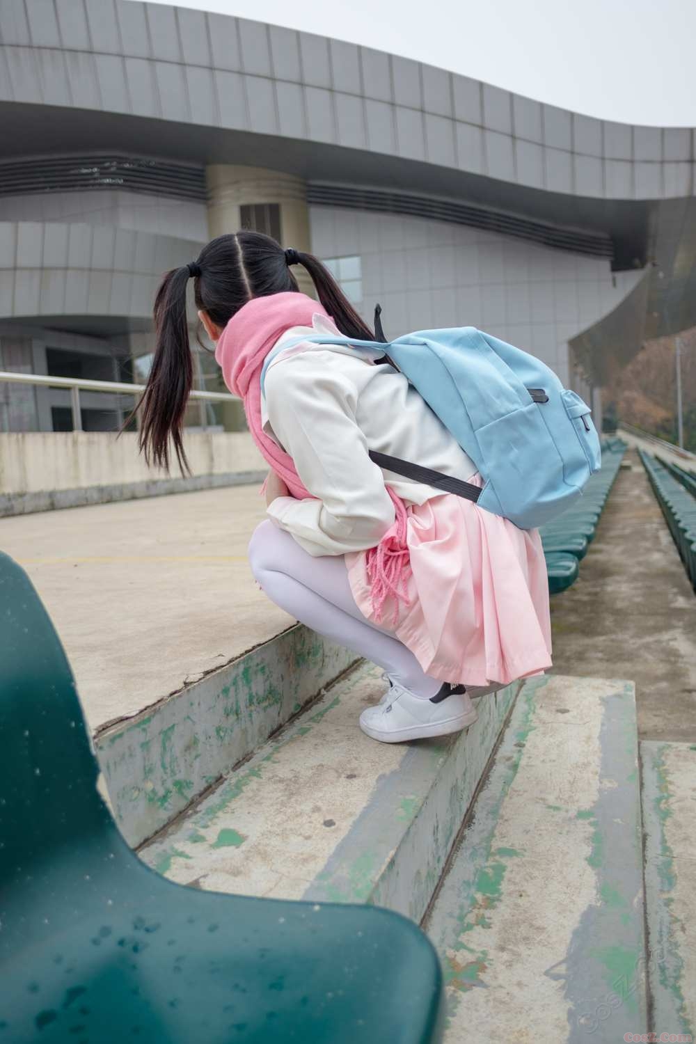 《C站·JK·第429期》背着蓝书包的小优