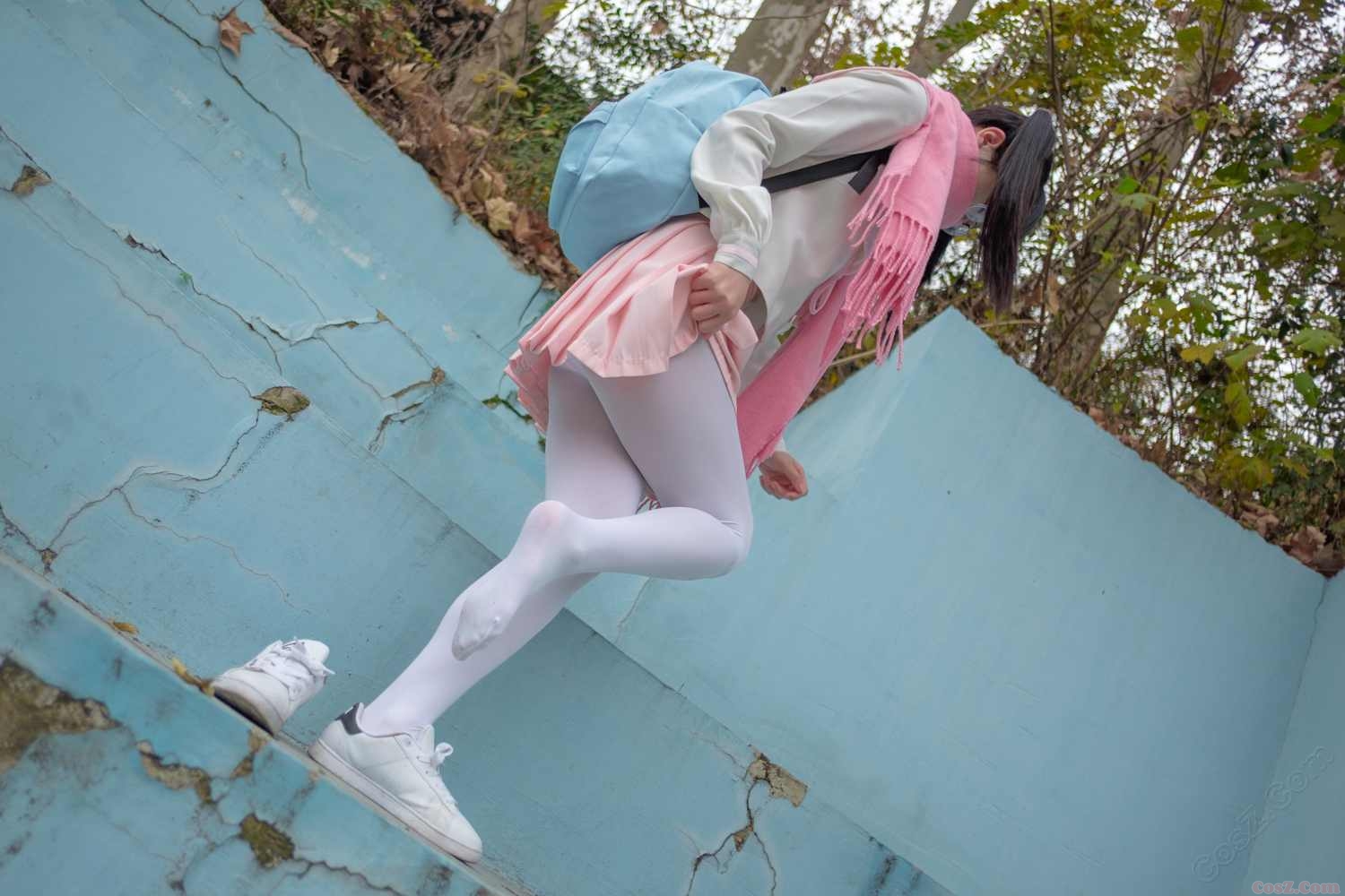 《C站·JK·第429期》背着蓝书包的小优