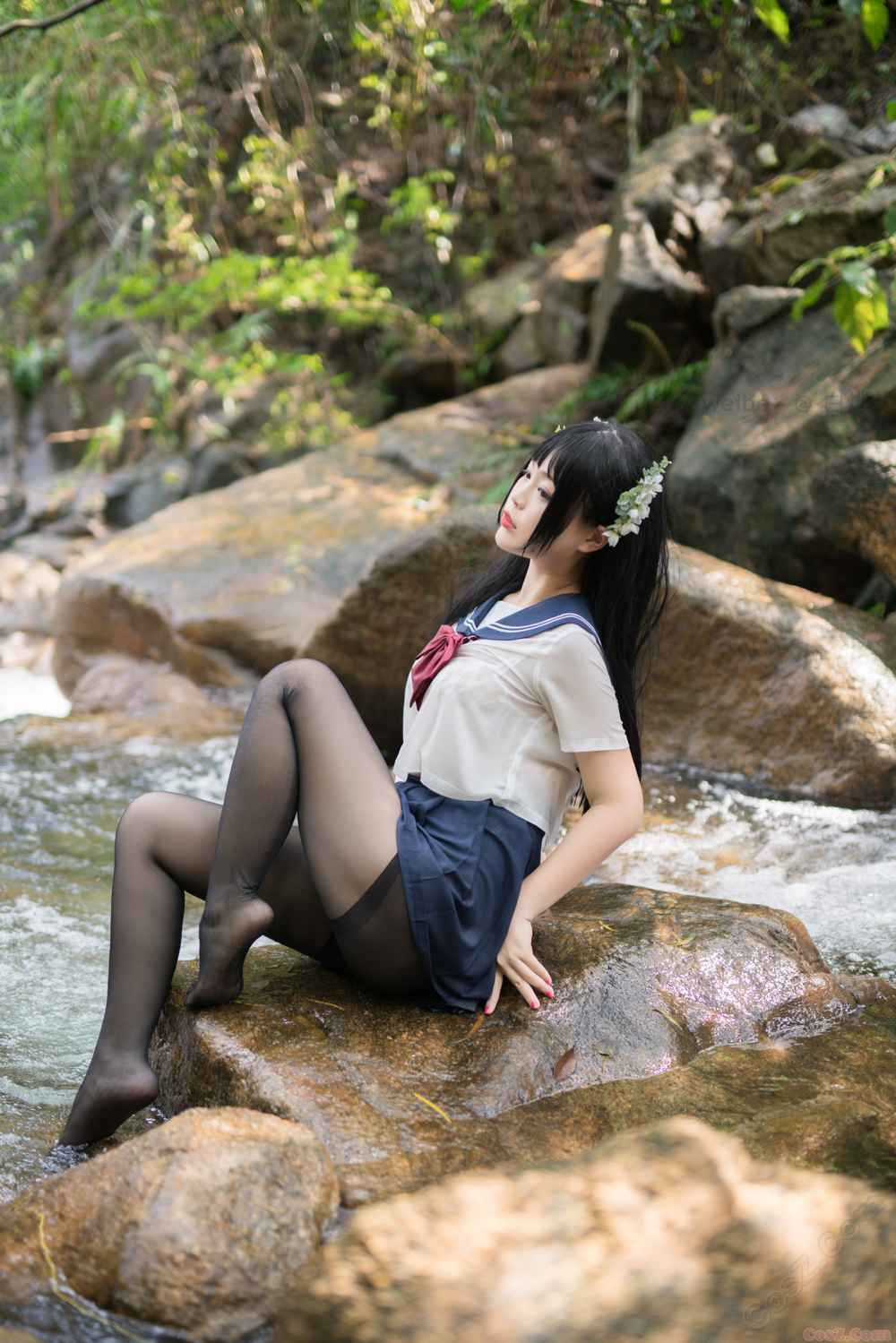 《C站·JK·第431期》山间水流的JK学姐