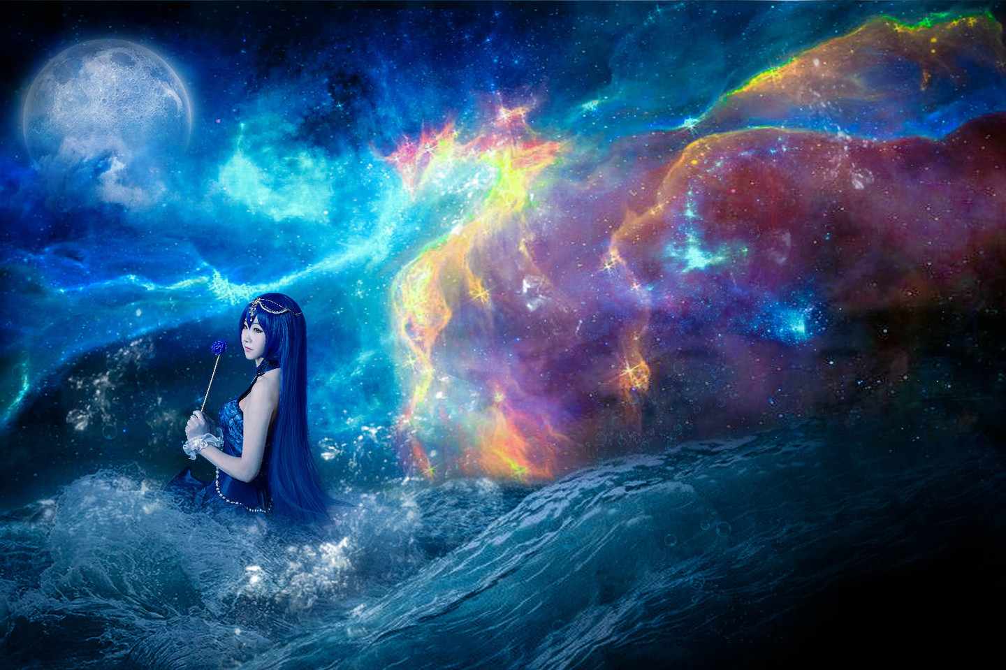 《C站·lolita·第556期》LOVELIVE  园田海未七彩缪斯深海少女