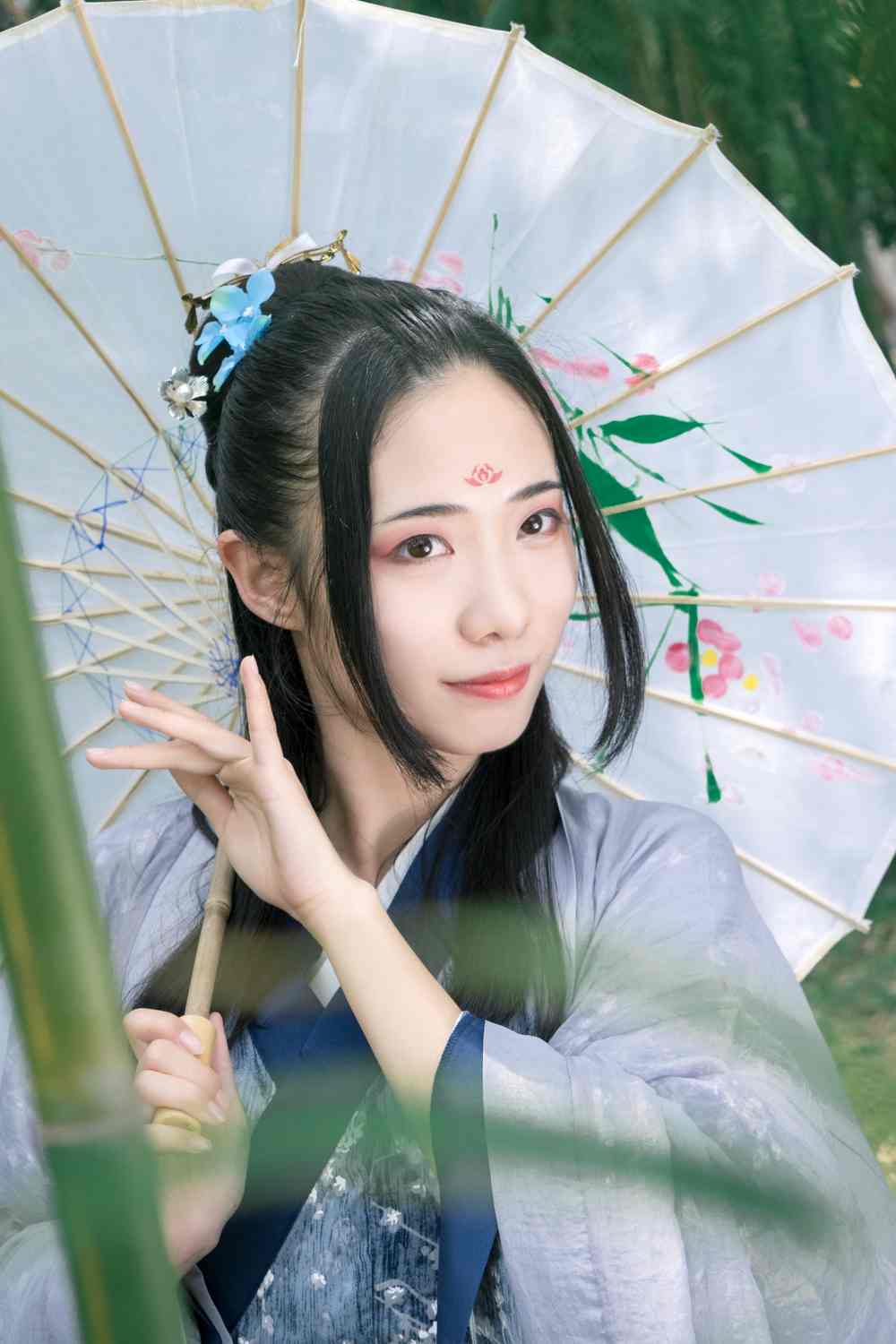 《汉服第739期》魏晋风蓝隐