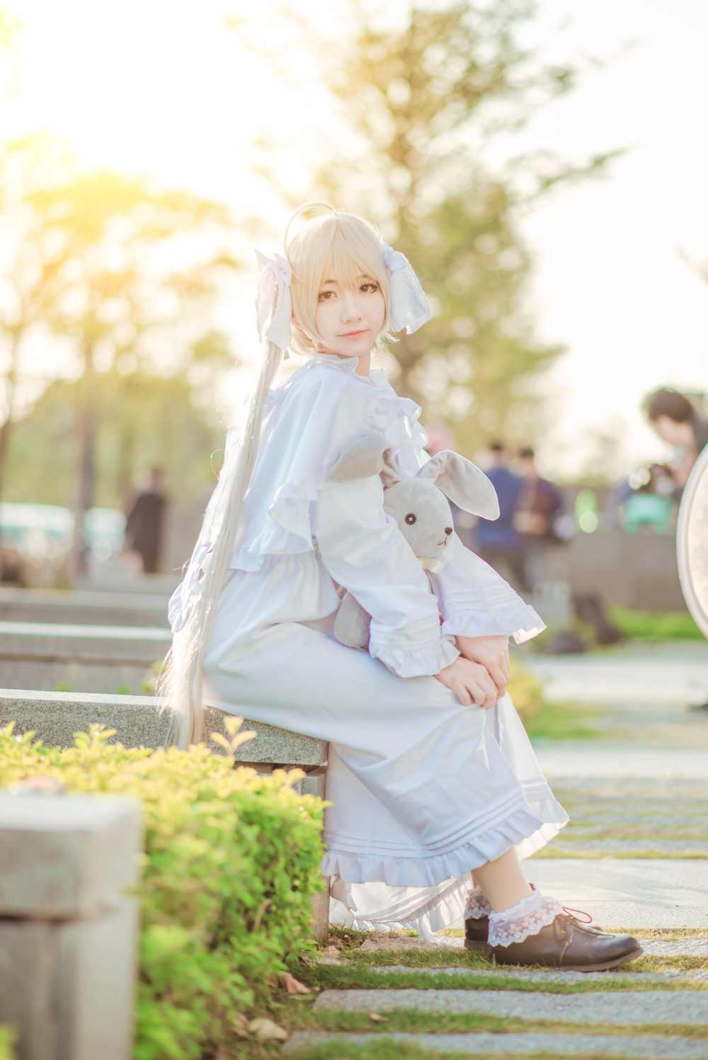 《C站·lolita·第377期》缘之空春日野穹萌萌小萝莉拿着小熊等着你！