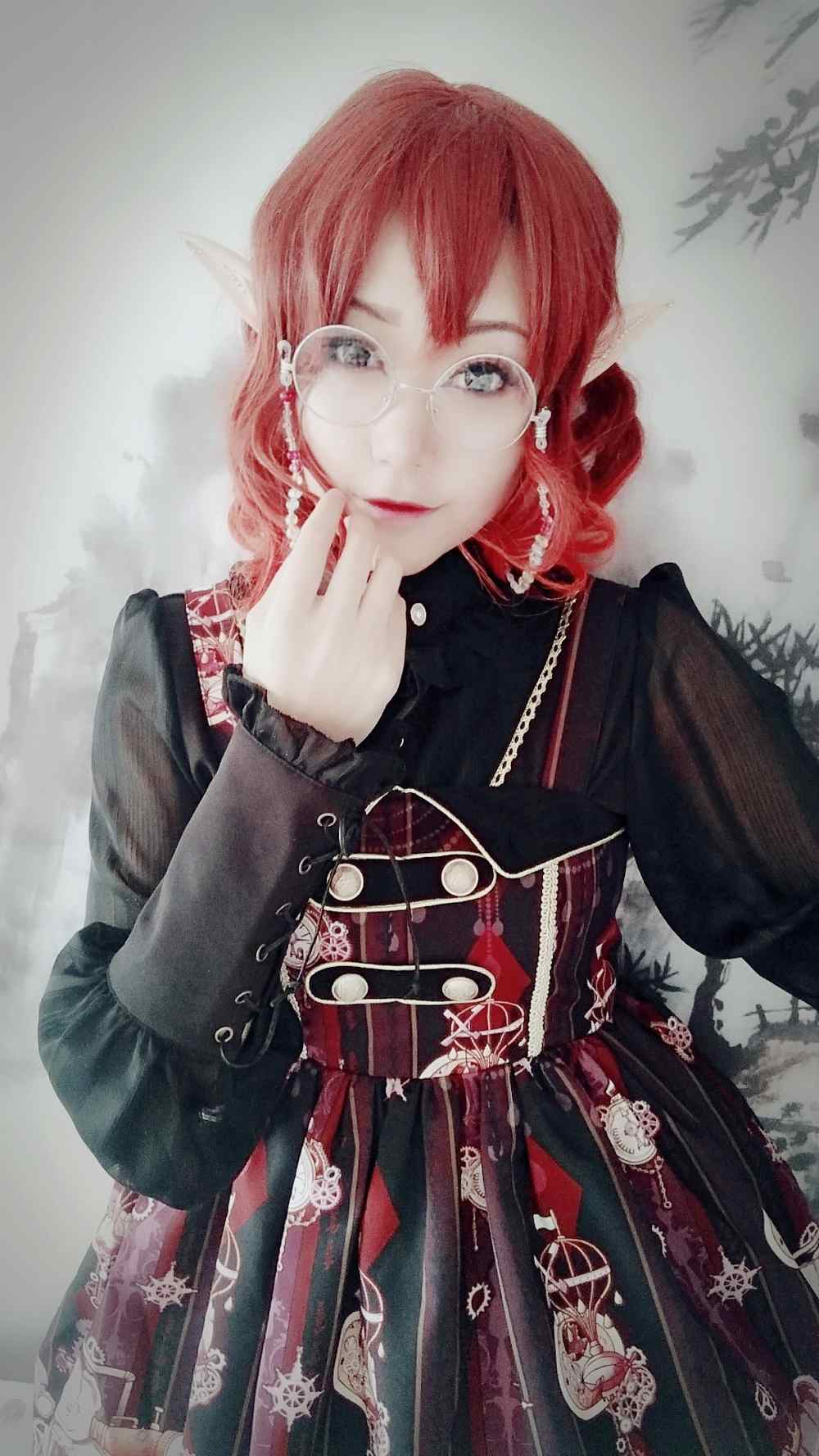 《C站·lolita·第362期》森林中的精灵你看过戴眼镜的女精灵么