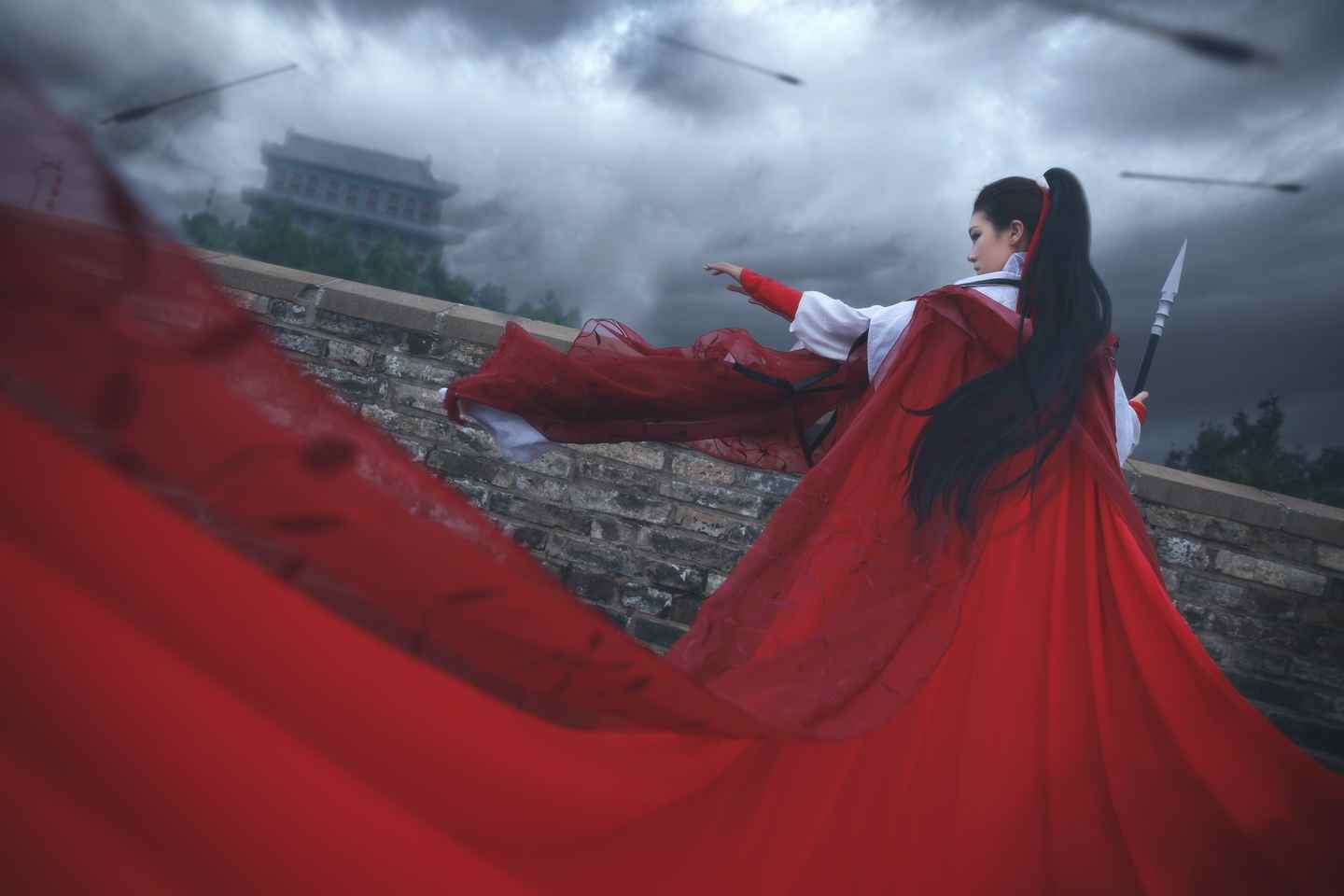 《汉服第802期》风起天阑谢婉狂风战火中的木兰姐姐