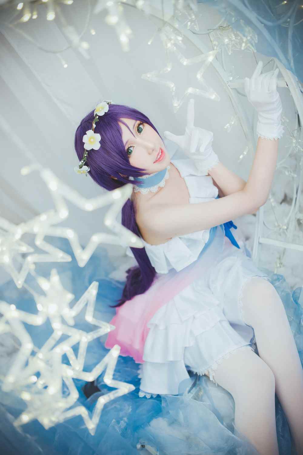 《C站·lolita·第1069期》蓝纱打歌服东条希