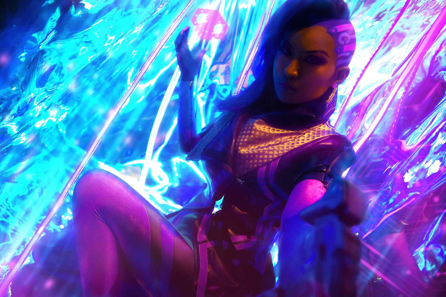 《C站·第3139期》守望先锋黑影cosplay