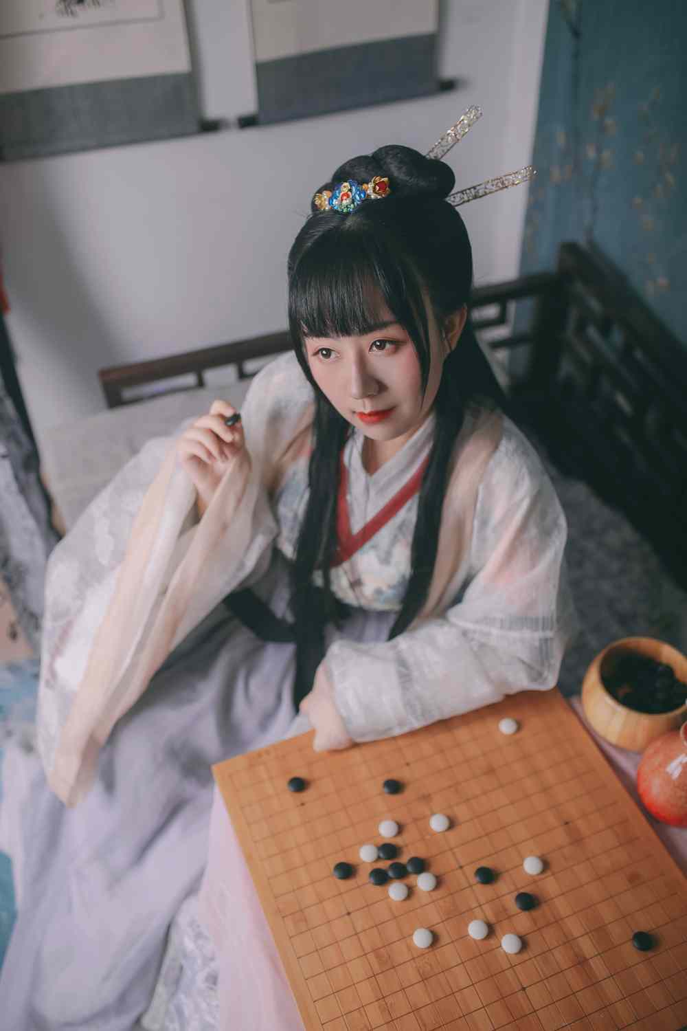 《汉服第346期》汉服 闲厅对弈