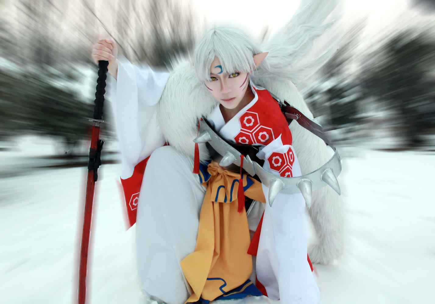 《C站·第3083期》犬夜叉雪地版杀生丸