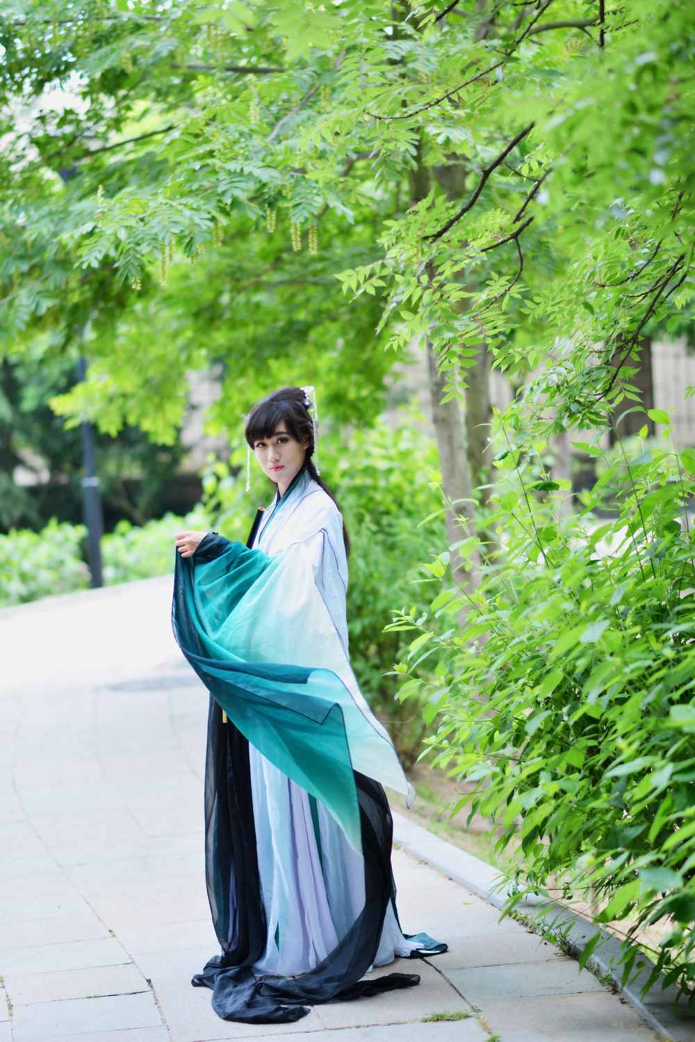 《汉服第612期》梅兰竹菊 竹女拟人