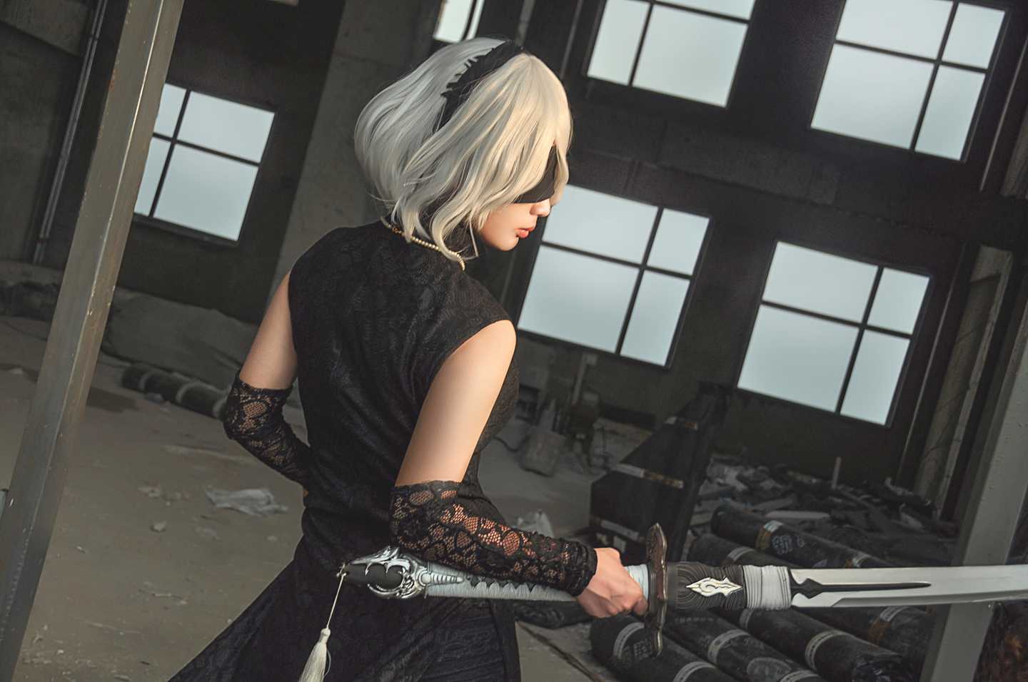 《C站·第3021期》尼尔机械纪元同人旗袍