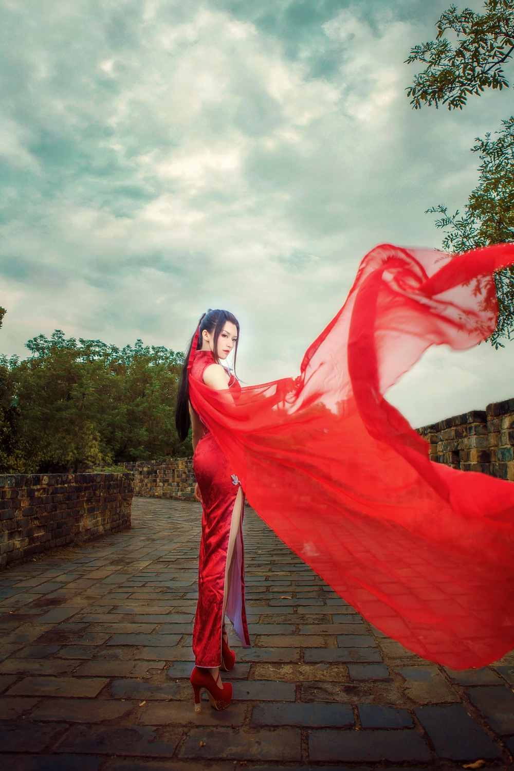 《汉服第466期》天策同人旗袍x西装