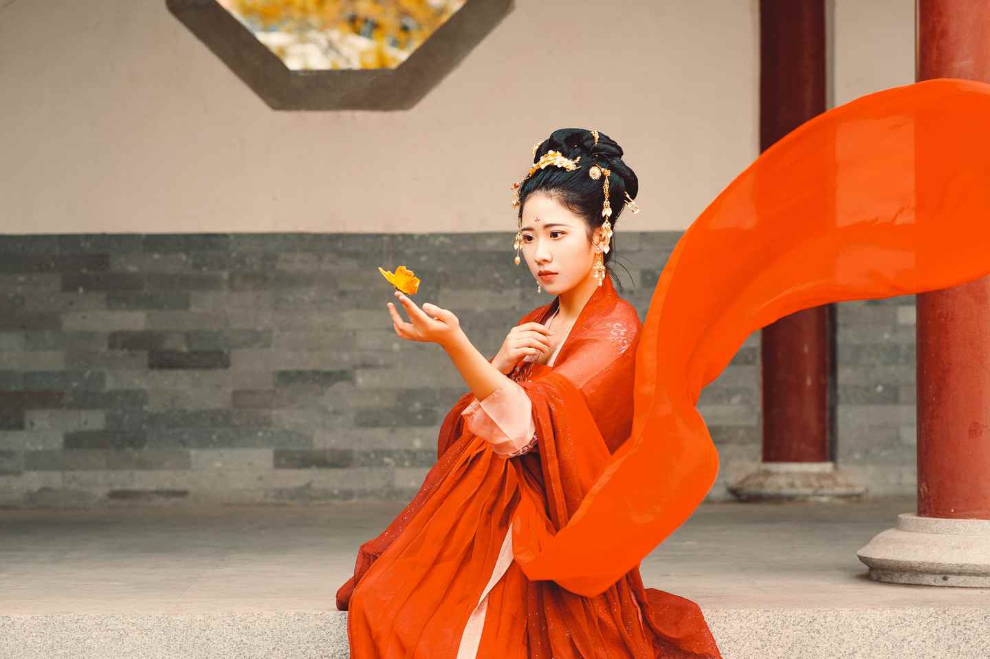 《汉服第845期》游园惊梦 红