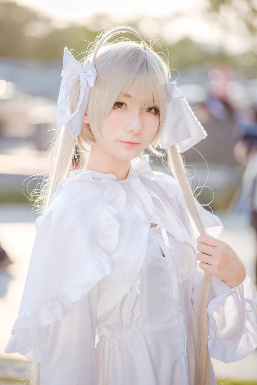 《C站·lolita·第377期》缘之空春日野穹萌萌小萝莉拿着小熊等着你！