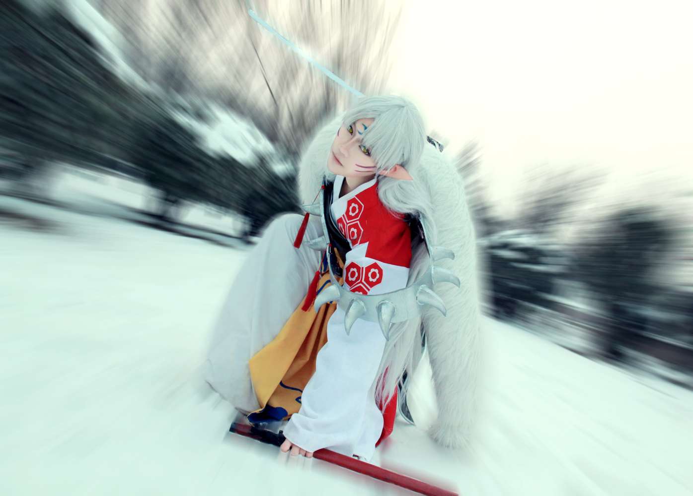 《C站·第3083期》犬夜叉雪地版杀生丸