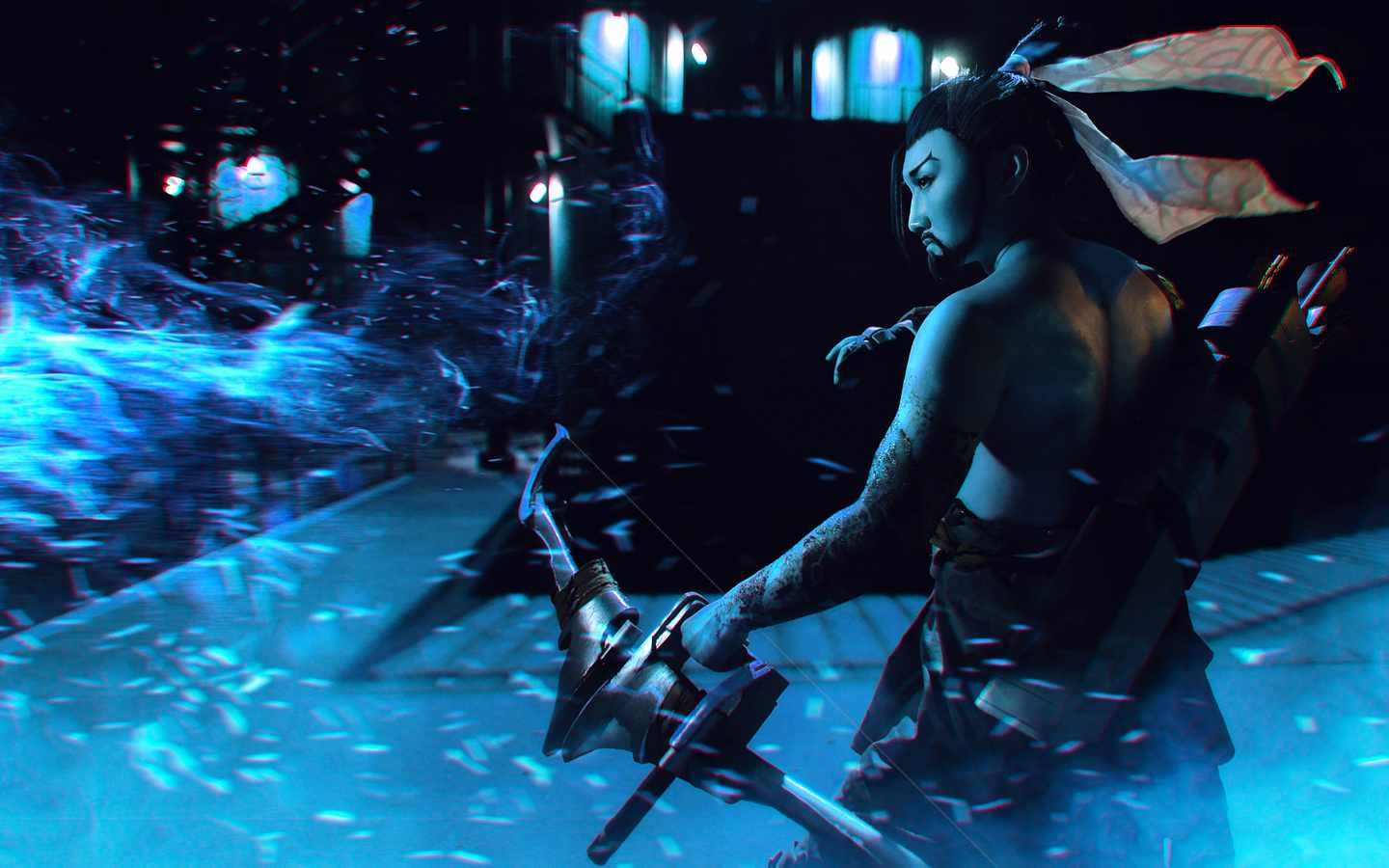 《C站·第3135期》守望先锋半藏COSPLAY