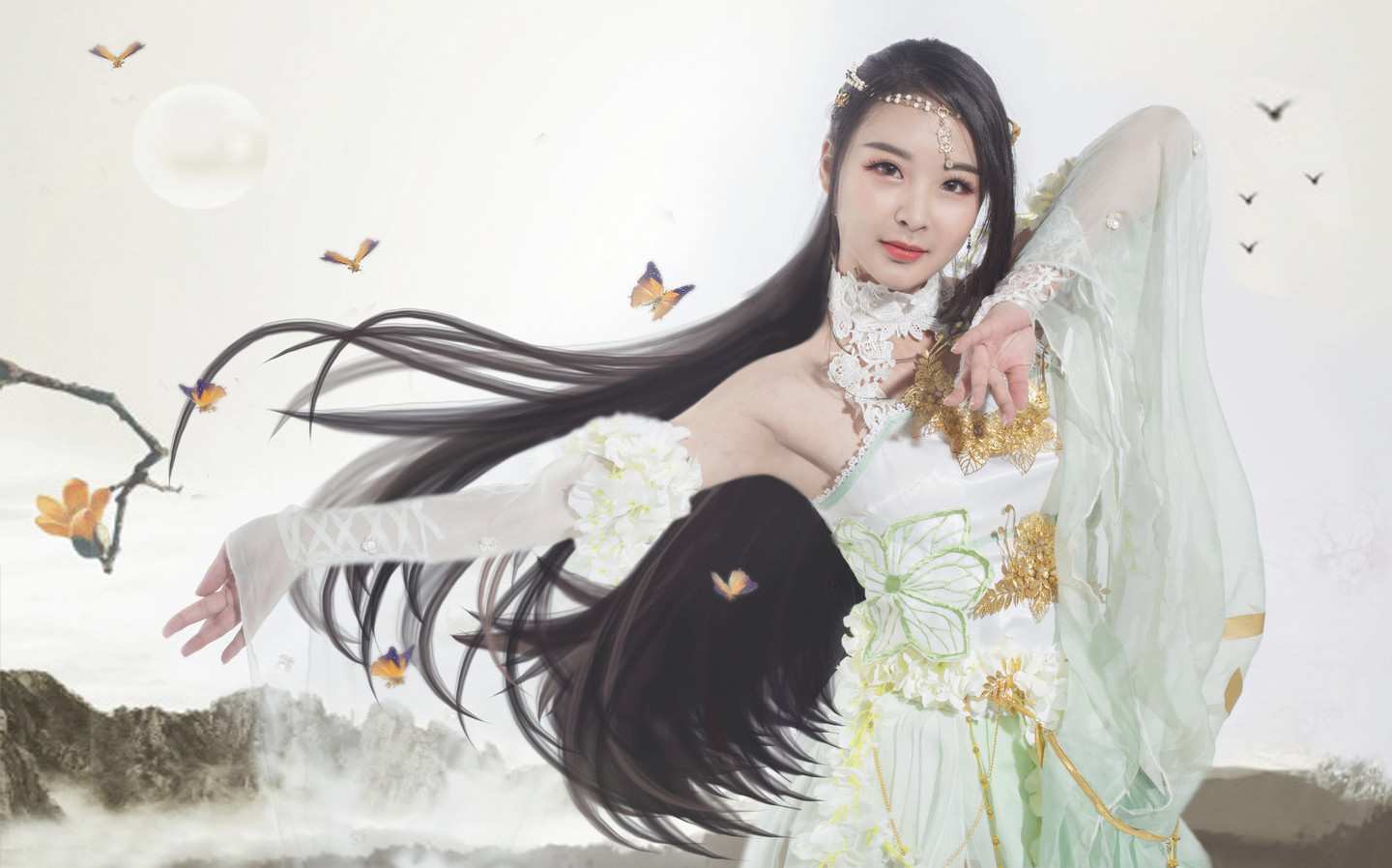 《汉服第629期》陌上人如玉花开世无双