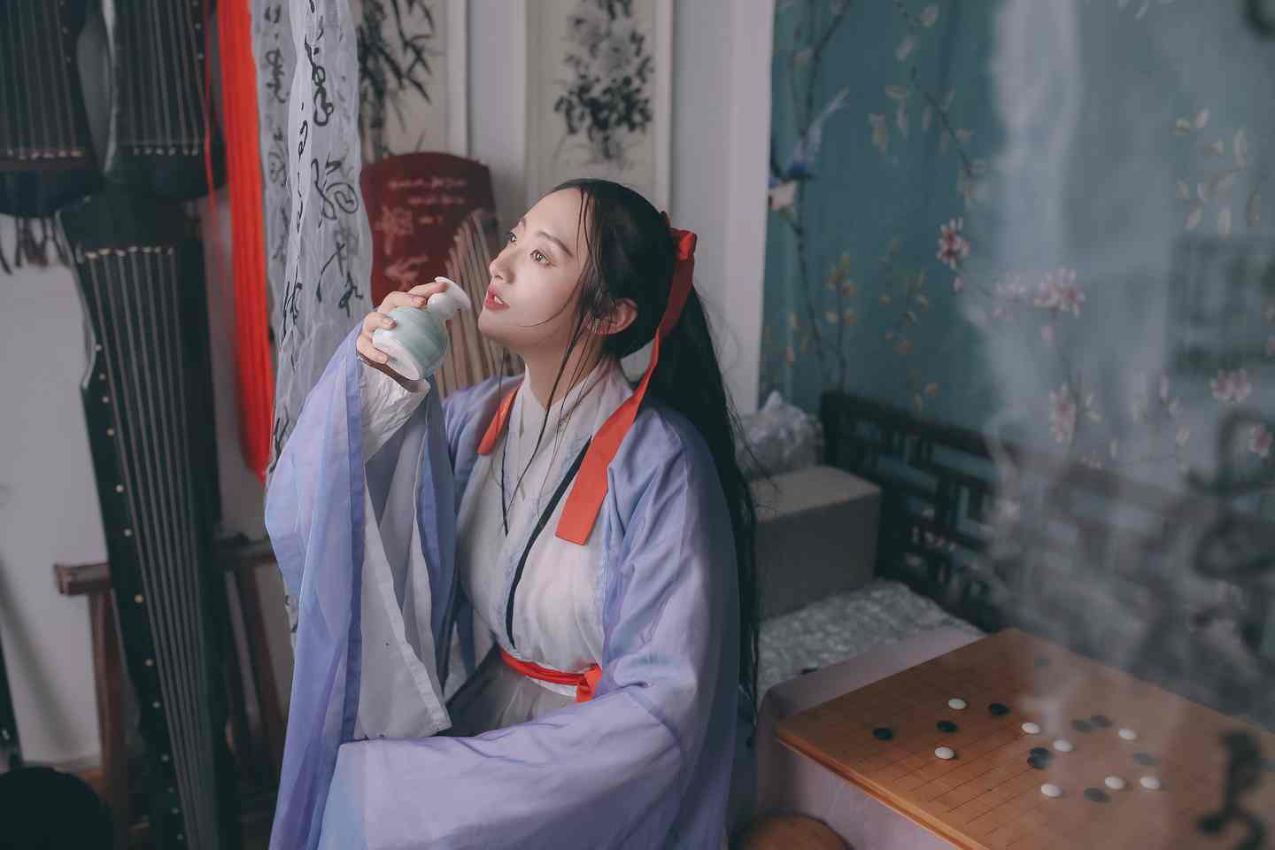 《汉服第346期》汉服 闲厅对弈