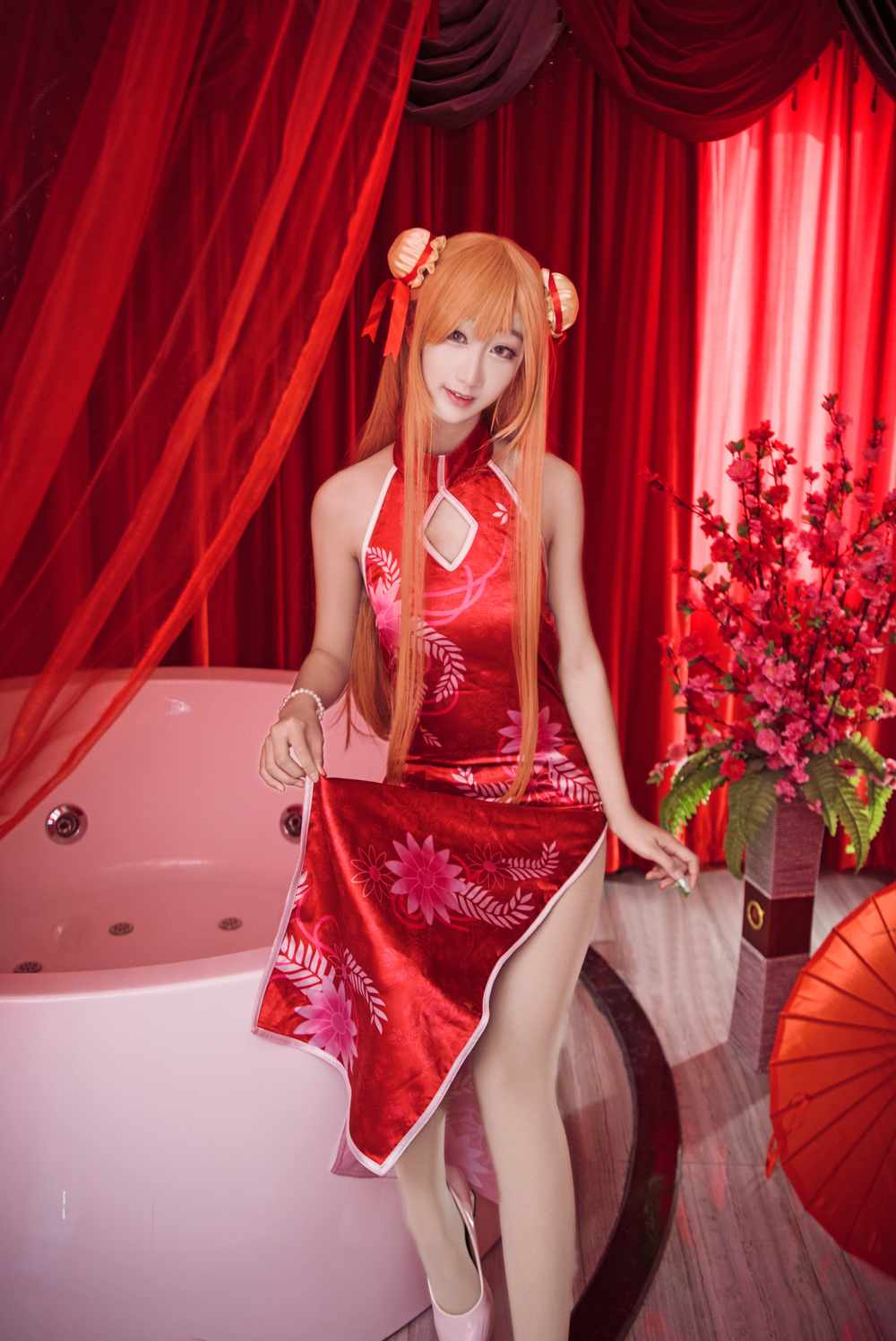 《C站·第3224期》亚丝娜旗袍