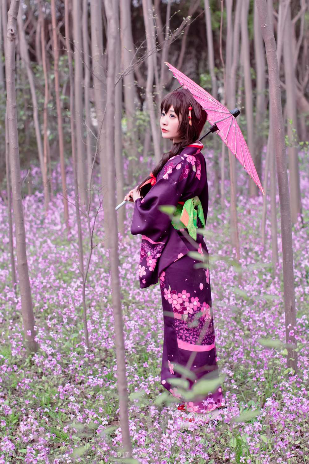 《汉服第580期》舰娘时雨和服