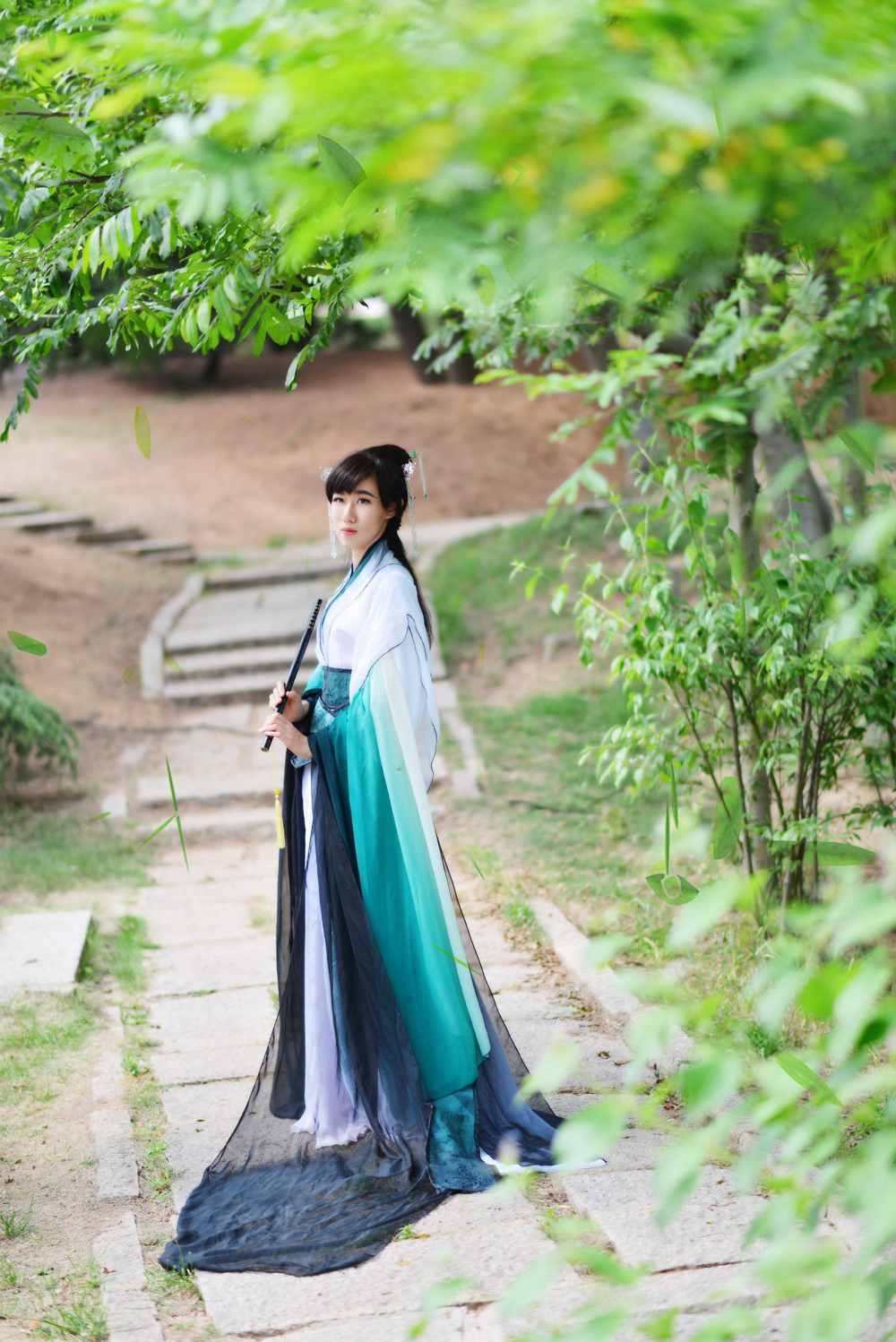 《汉服第612期》梅兰竹菊 竹女拟人