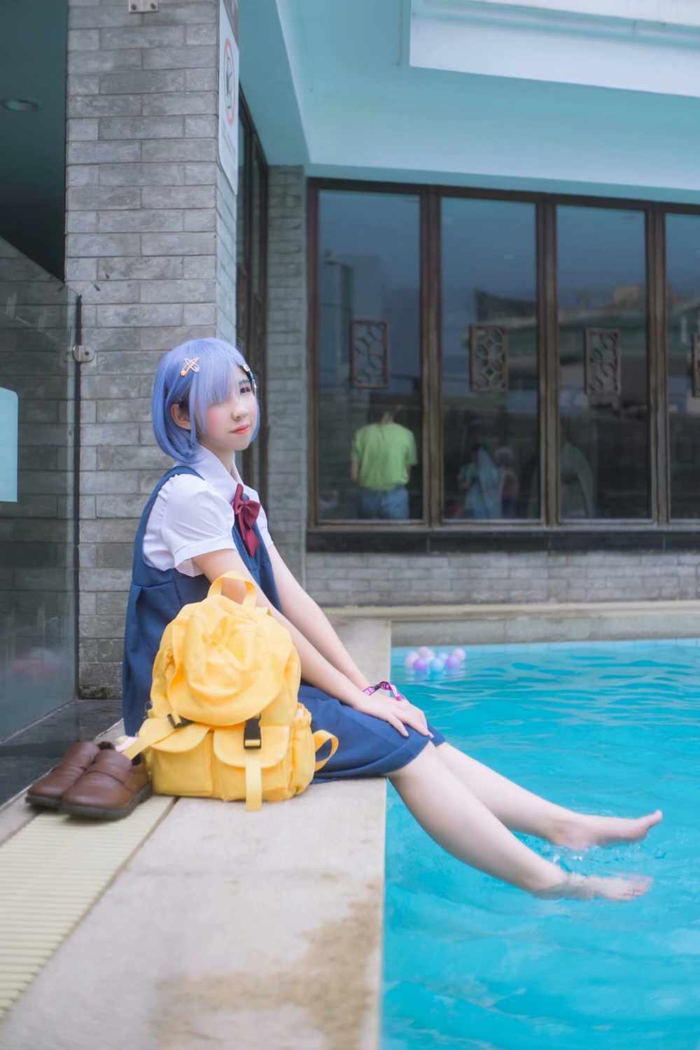 《C站·lolita·第1148期》蕾姆同人游泳池