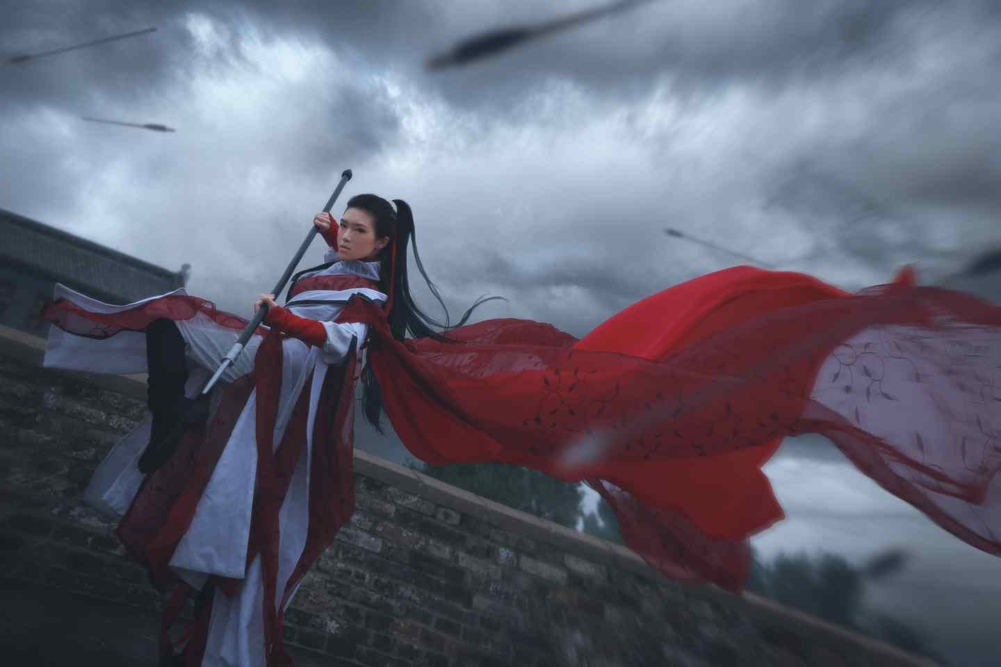 《汉服第802期》风起天阑谢婉狂风战火中的木兰姐姐