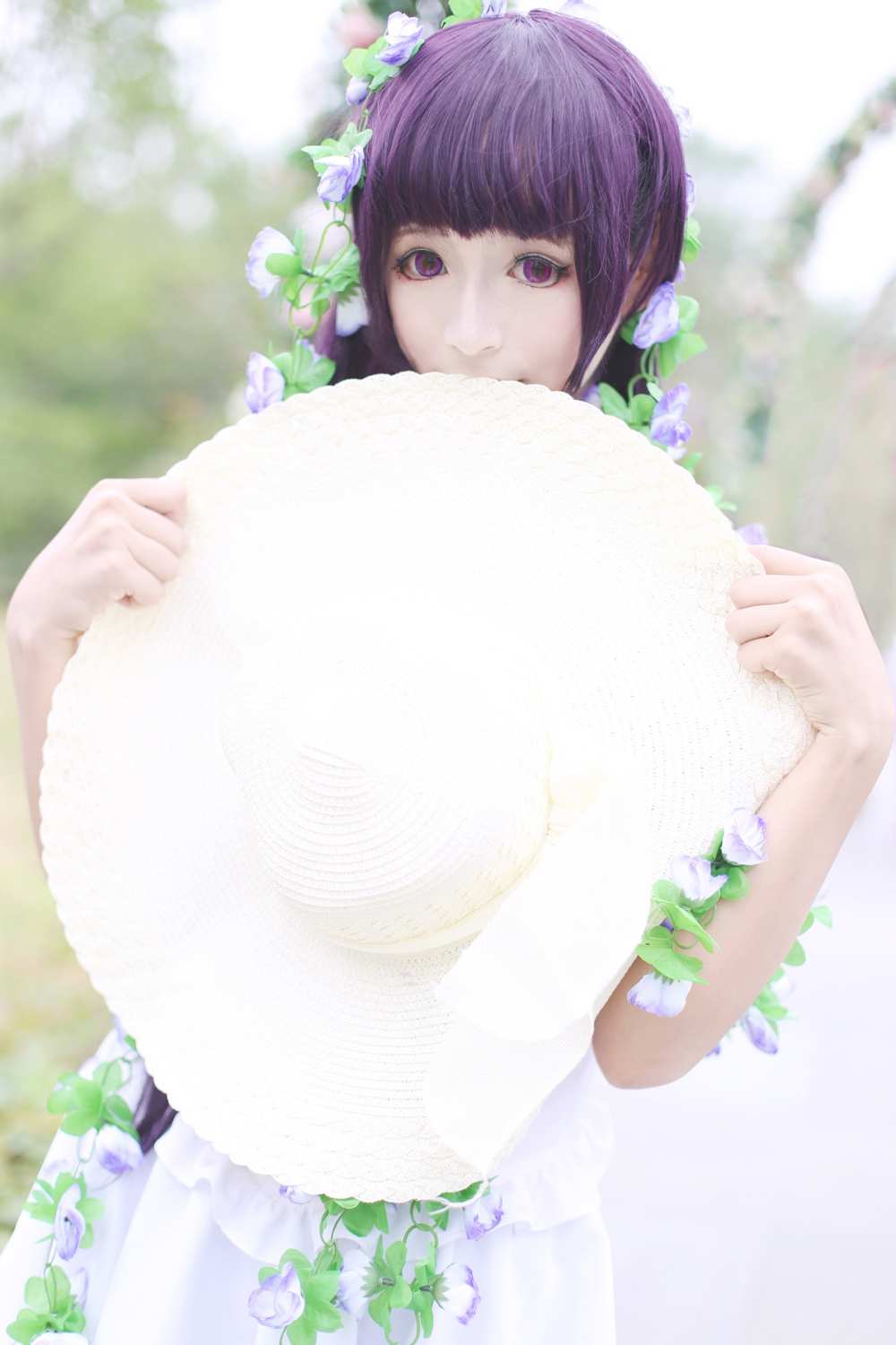 《C站·lolita·第384期》南小鸟清纯可爱黑猫白裙像不像森林小仙女！