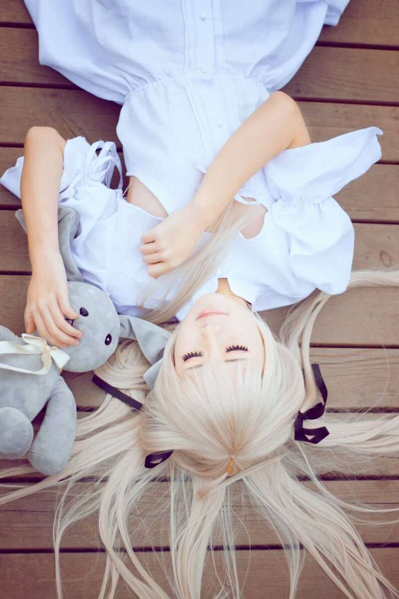 《C站·lolita·第386期》穹妹白裙在湖边等着你的一张旧船票！