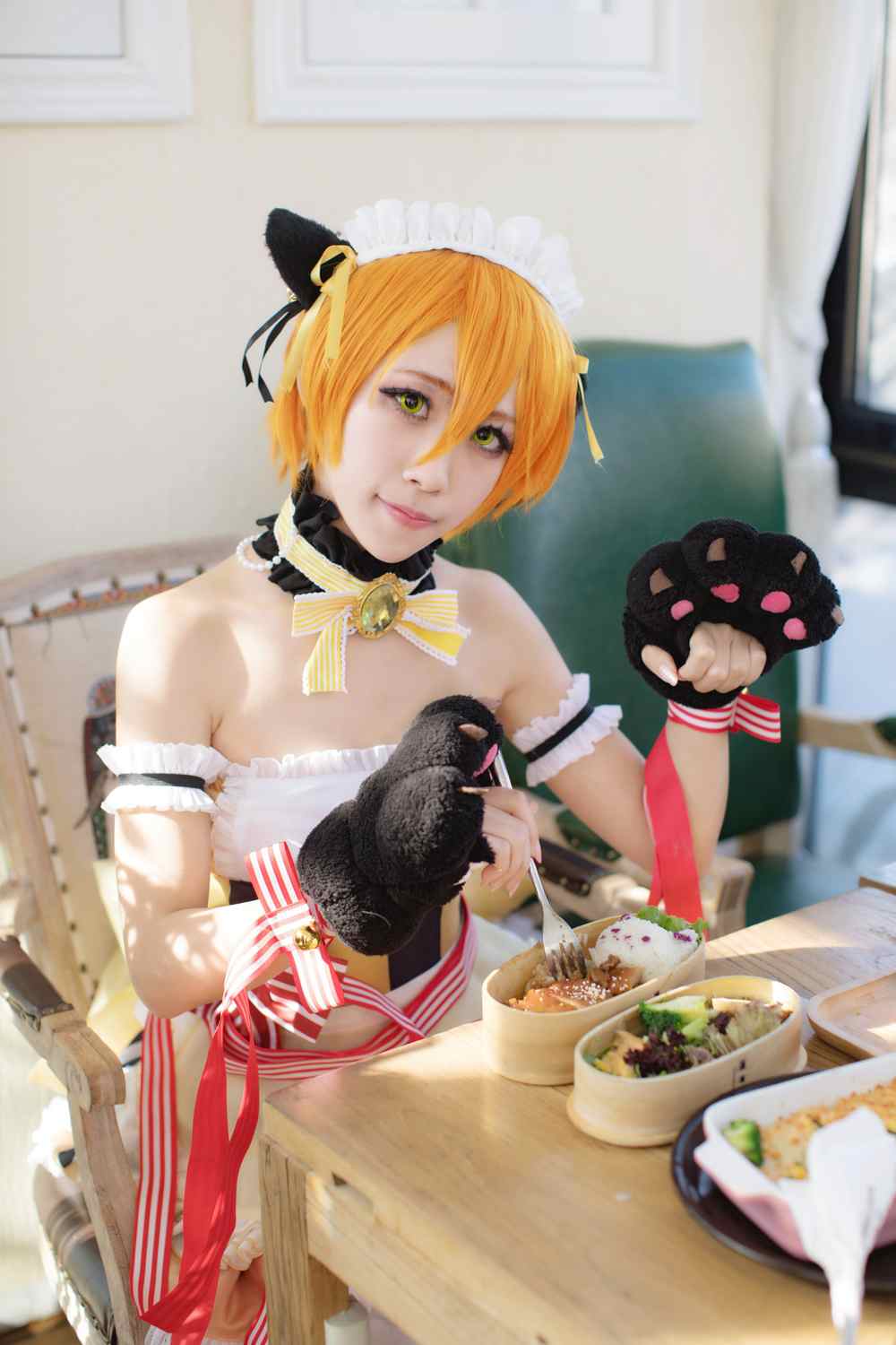 《C站·lolita·第991期》lovelive星空凛情人节女仆