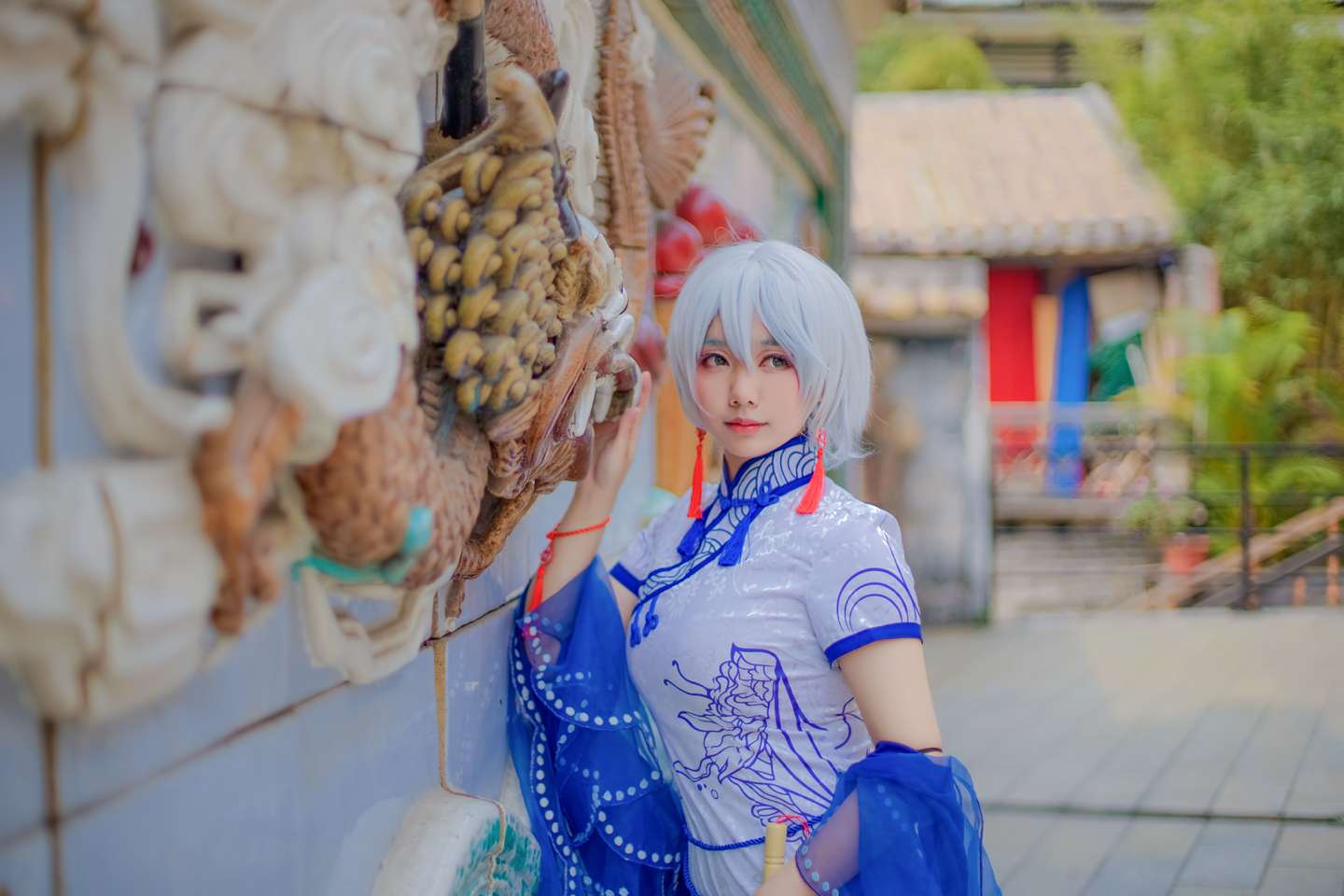 《C站·第3225期》言和青花瓷旗袍