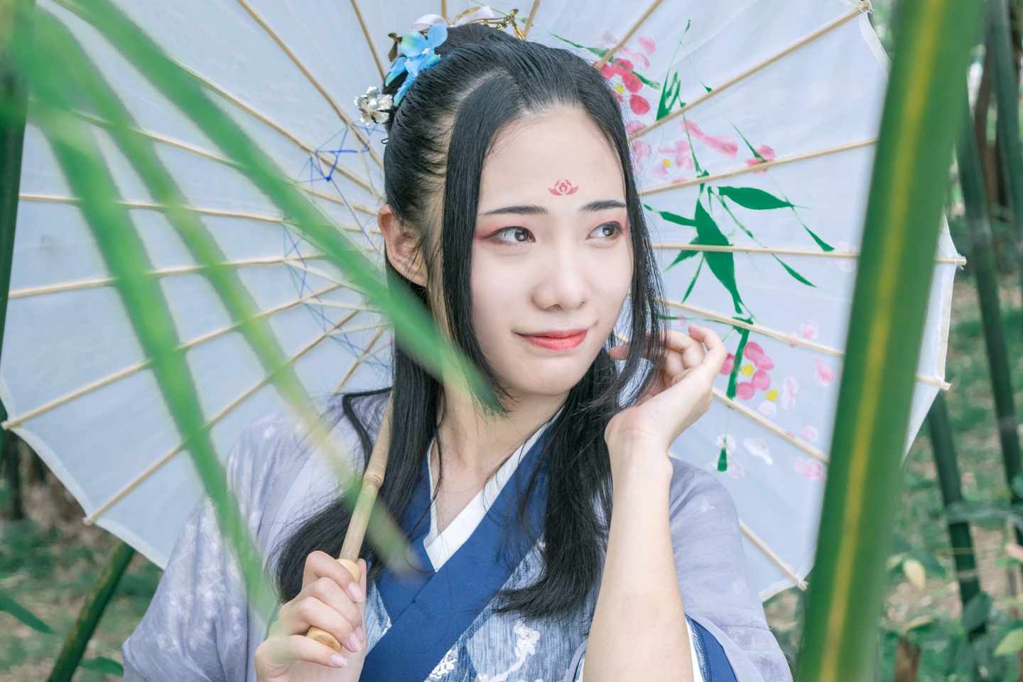 《汉服第739期》魏晋风蓝隐