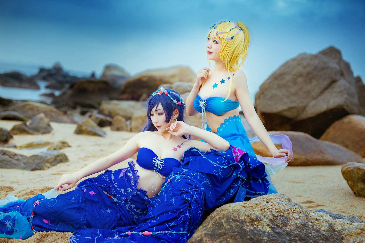 《C站·lolita·第947期》lovelive东条希绘里沙滩恋