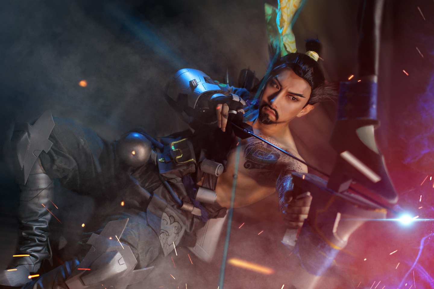 《C站·第3135期》守望先锋半藏COSPLAY