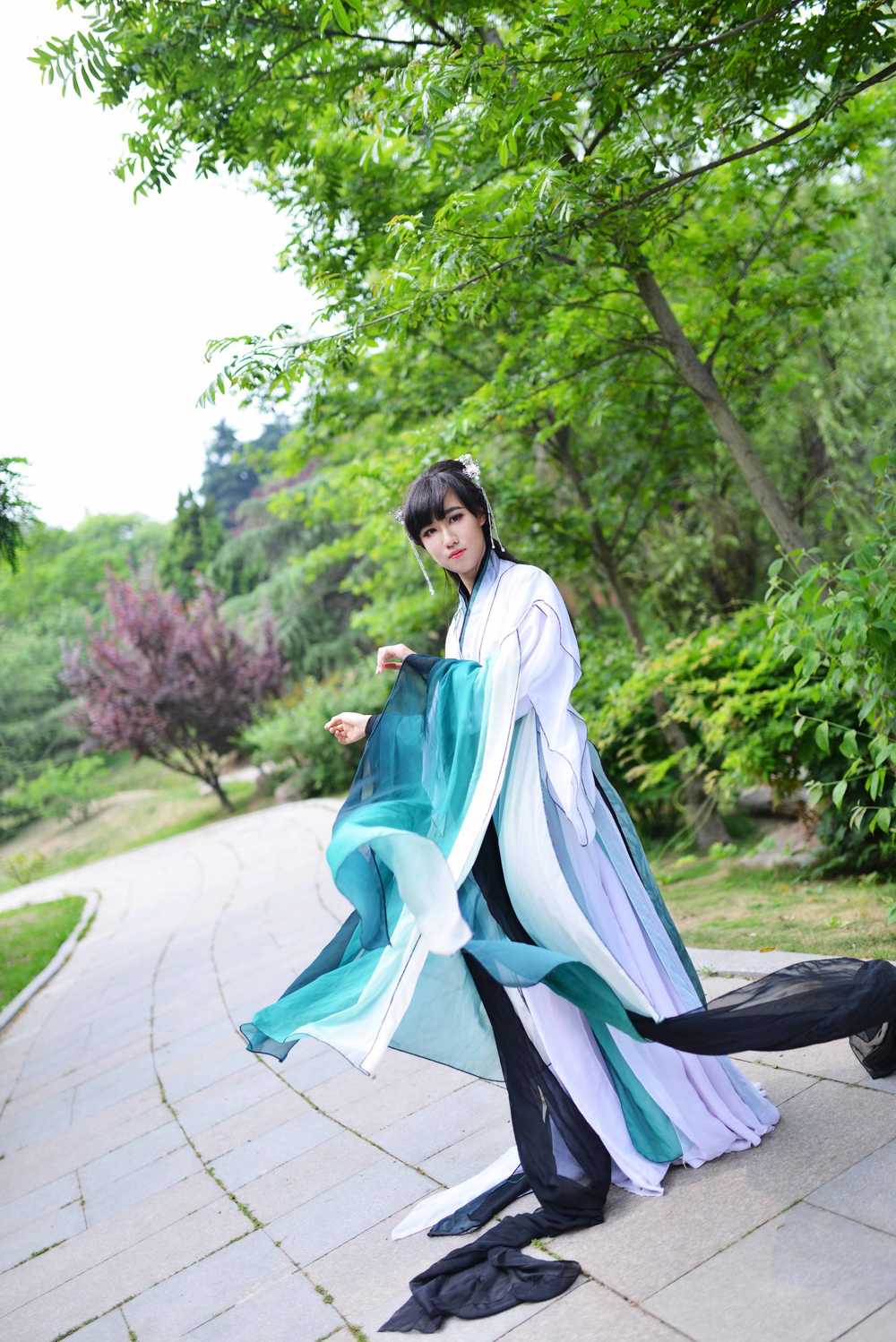 《汉服第612期》梅兰竹菊 竹女拟人