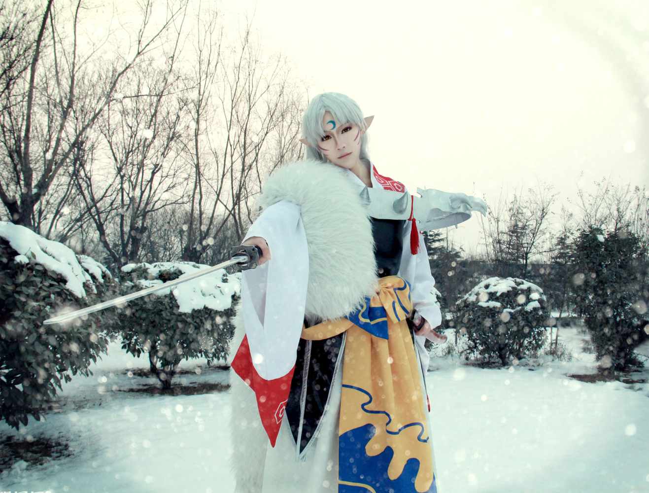 《C站·第3083期》犬夜叉雪地版杀生丸