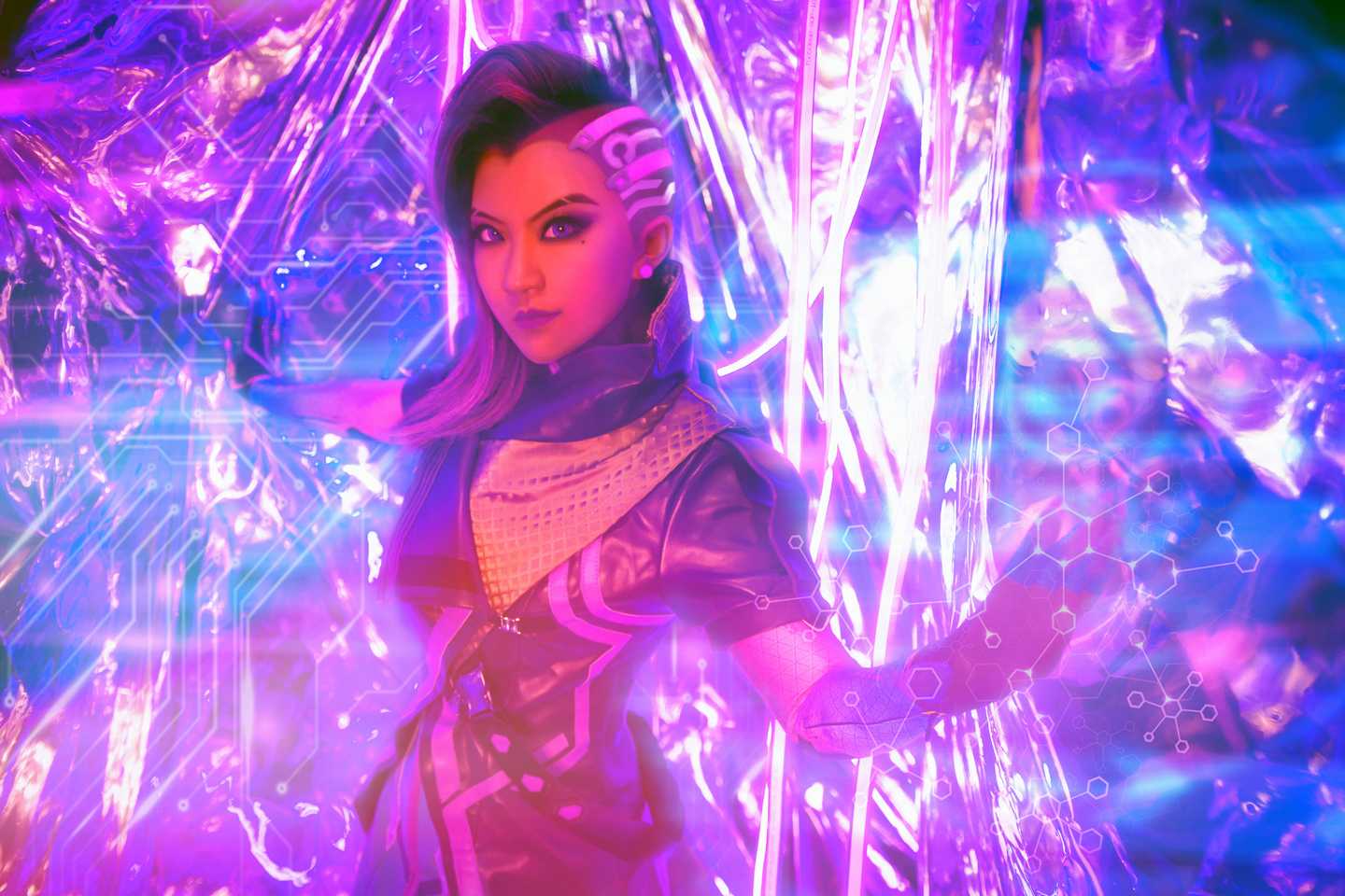 《C站·第3139期》守望先锋黑影cosplay