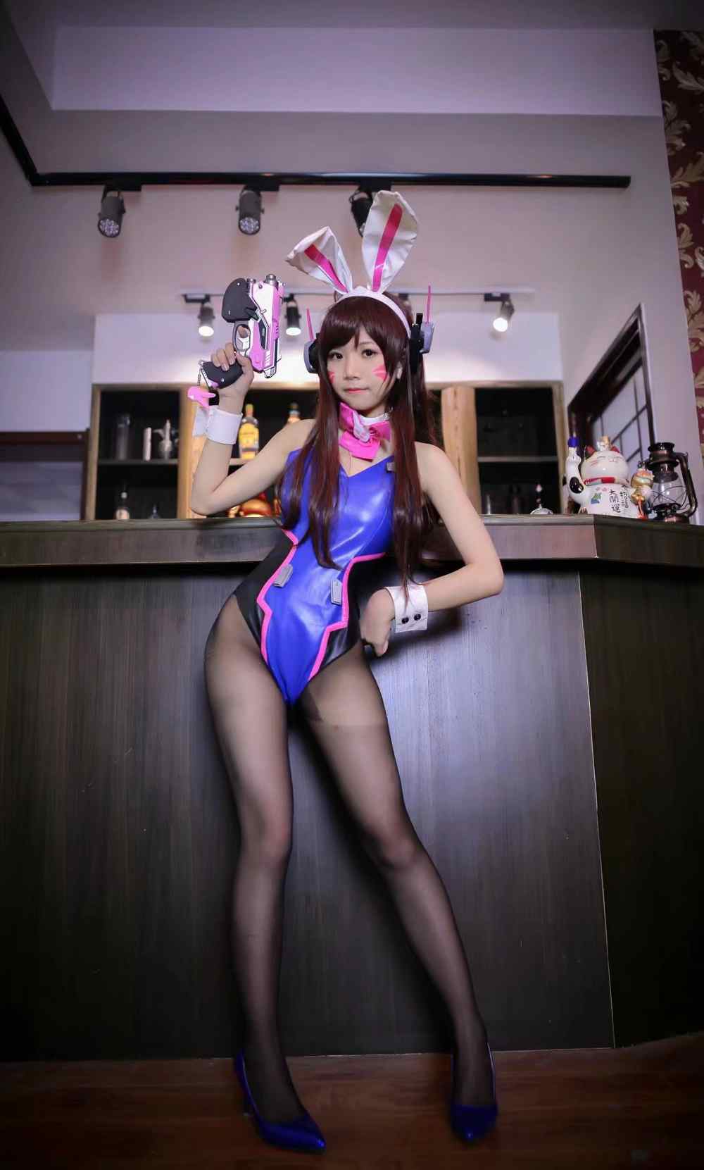 《C站·第3133期》守望先锋dva同人兔女郎