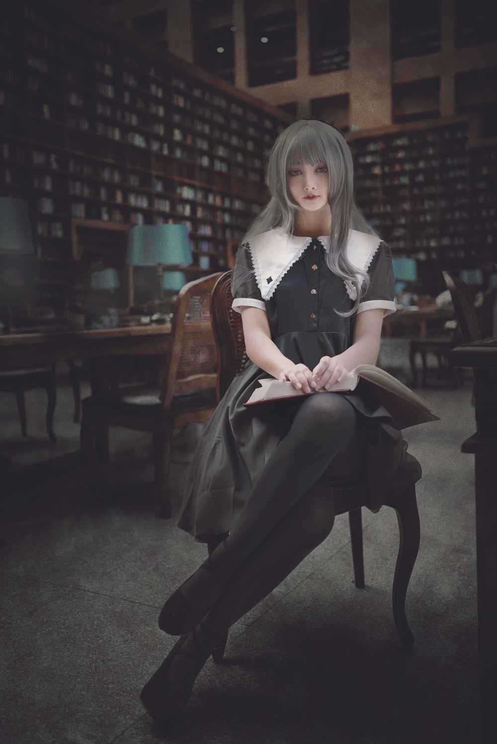 《C站·lolita·第382期》图书馆遇到的看书小姐姐难道是我的学姐！