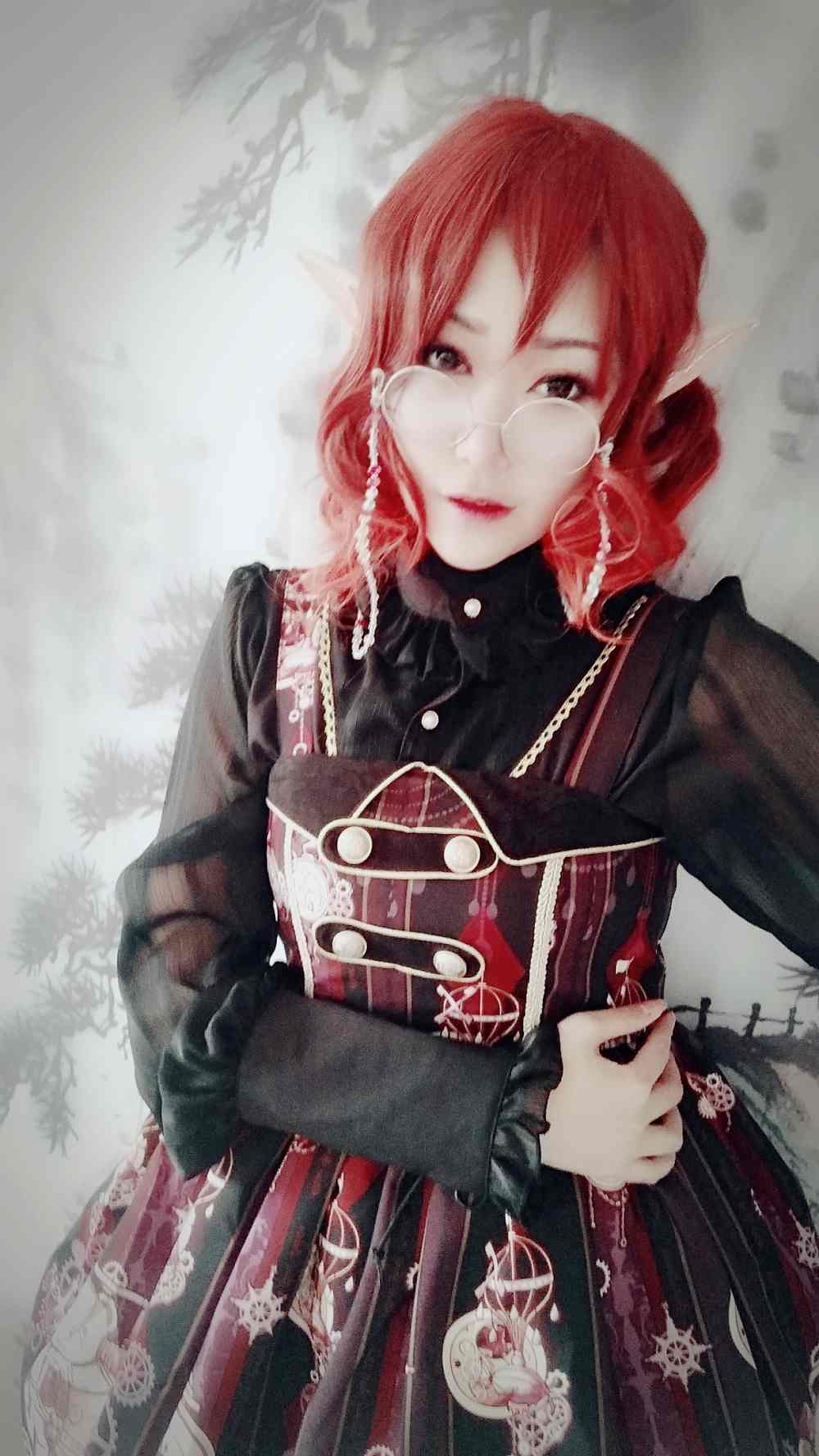 《C站·lolita·第362期》森林中的精灵你看过戴眼镜的女精灵么