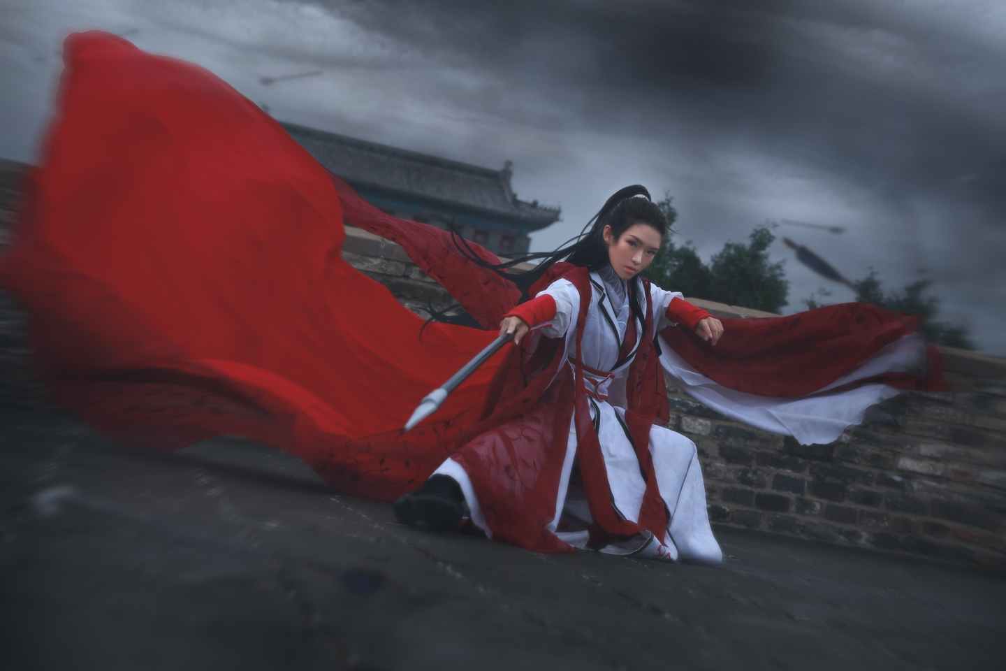 《汉服第802期》风起天阑谢婉狂风战火中的木兰姐姐